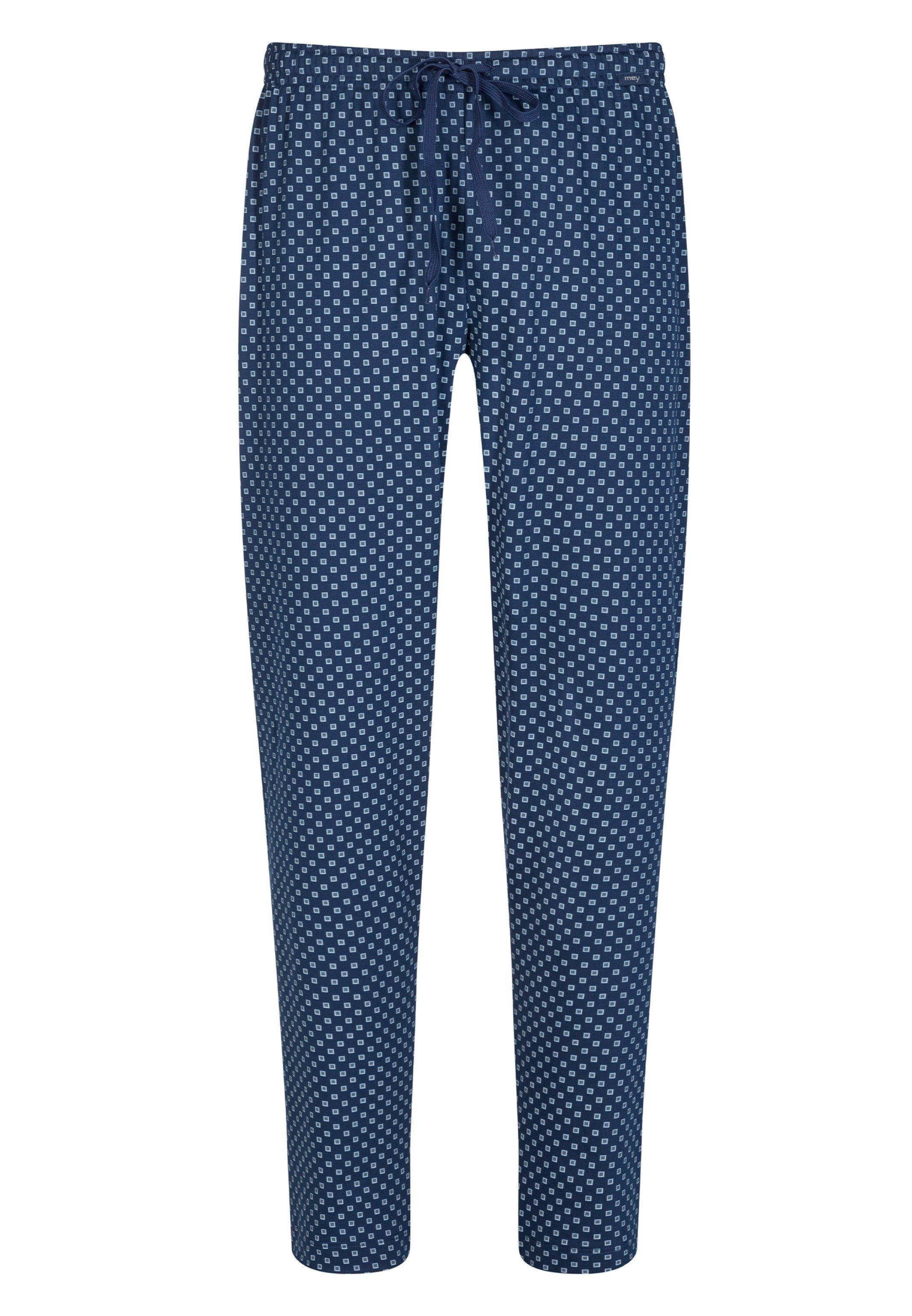 Baumwolle Match Schlafhose (1-tlg) Schlafanzug - - Mey Mix Hose mit Komfortbund Kordelzug & Nightwear Lounge Basic
