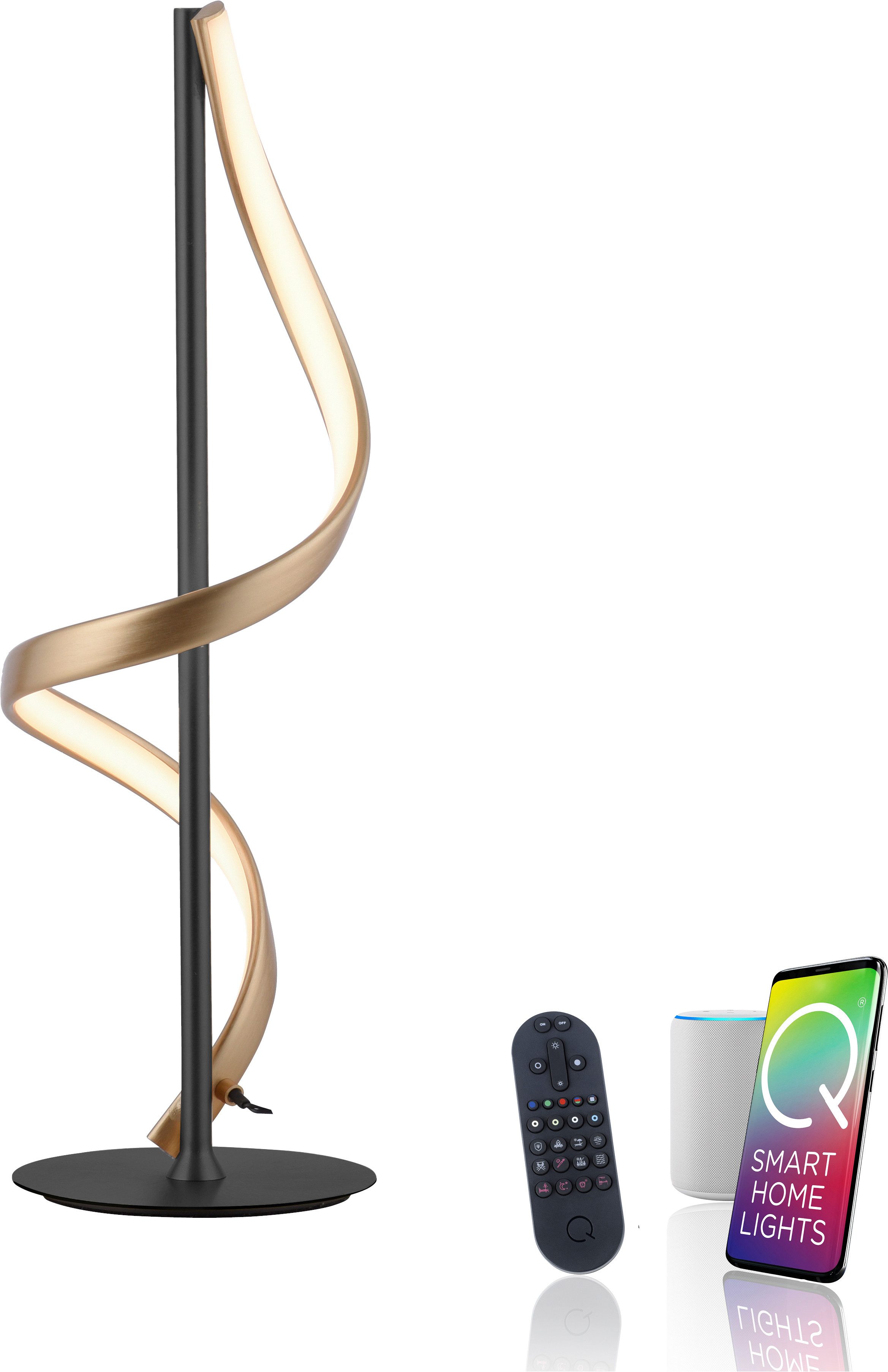 Neuhaus Q SMART HOME LIGHTS LED Tischleuchte Q-SWING, Smart Home, LED fest integriert, warmweiß - kaltweiß