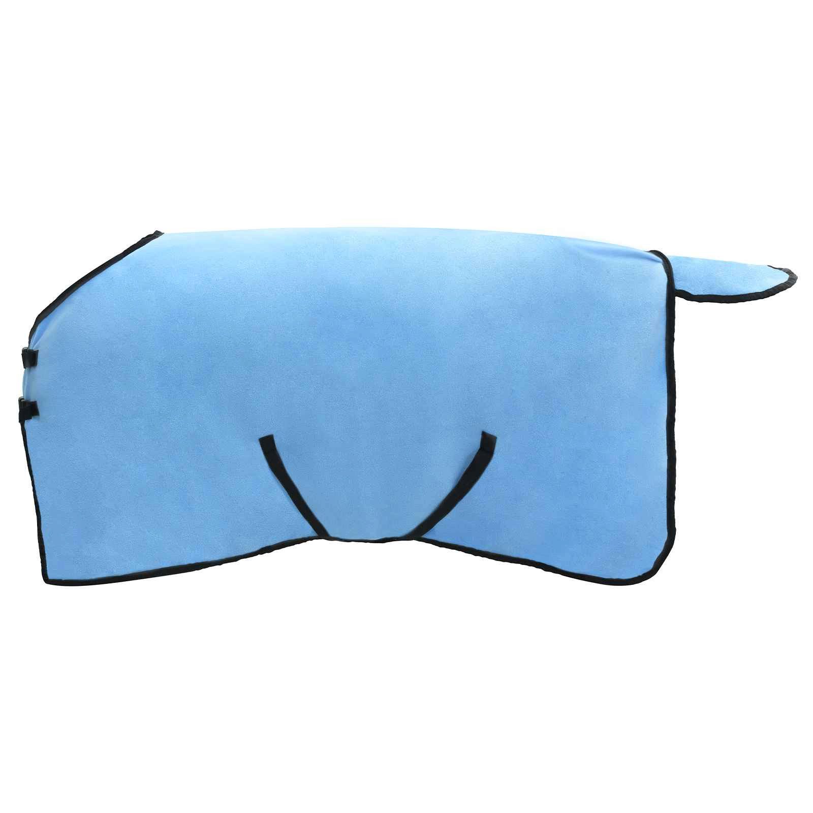 vidaXL Tierdecke Pferdedecke Volles Aqua 115 cm Polyester-Fleece
