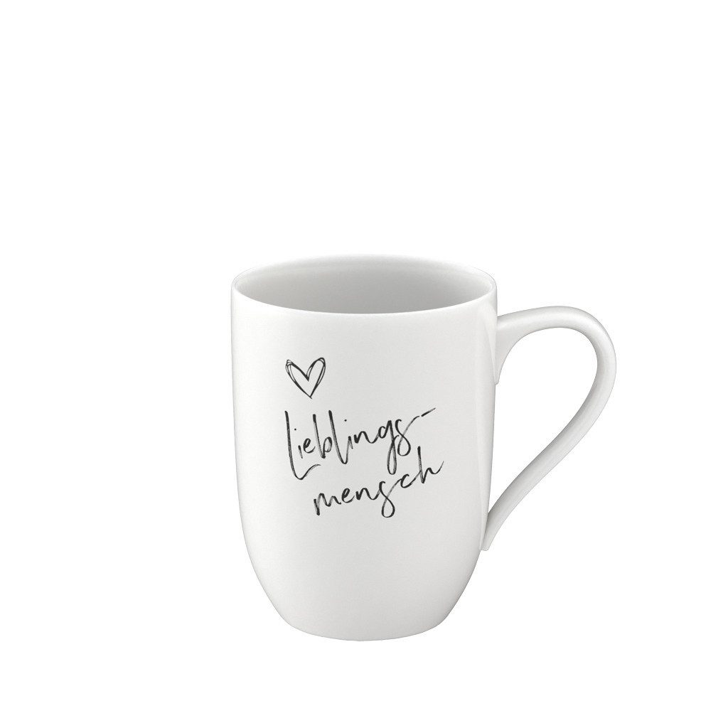 Becher Statement Becher mit Henkel 'Lieblingsmensch'