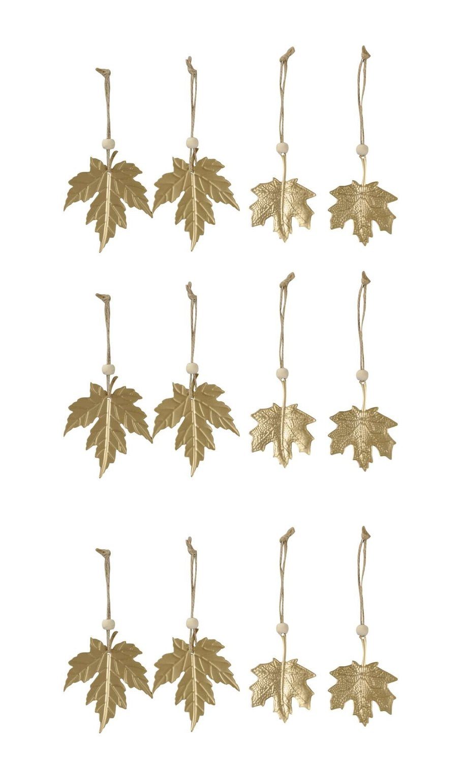 Hängedekoration 12er Set Herbstdeko Herbstanhänger Herbstblätter Deko Dekoration