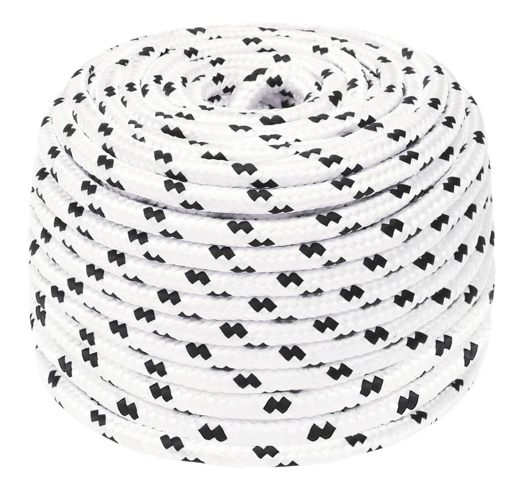 Thumbnail - vidaXL Seil, Bootsseil Geflochten Weiß 6 mmx100 m Polyester
