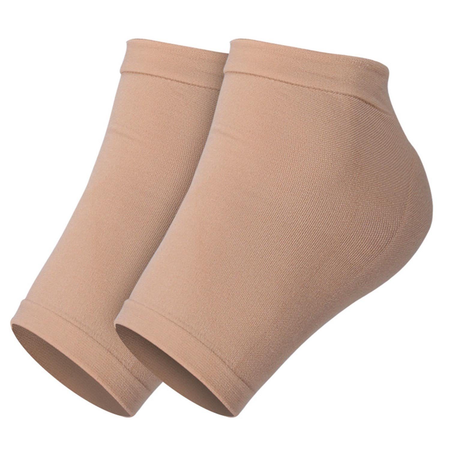 Daisred Komfortsocken 1 Paar Fersenschutz aus Gel,Feuchtigkeitsspendende Socken Natürliche (Massagepunkte)
