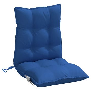 vidaXL Sitzauflage Niedriglehner-Auflagen 2 Stk. Königsblau Oxford-Gewebe, (2 St)