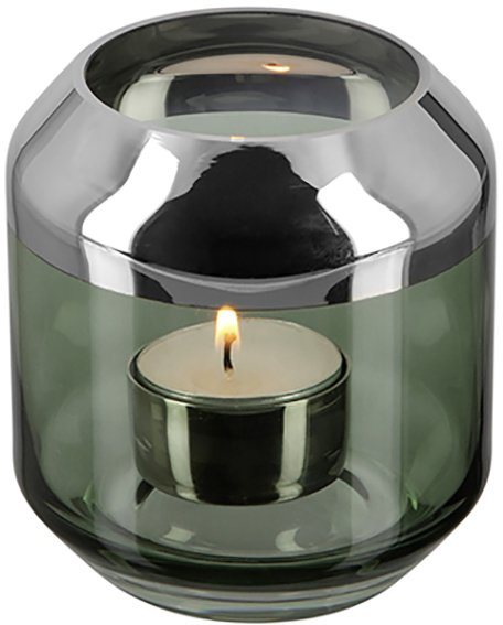 Fink Teelichthalter SMILLA (Set, 2 St), aus mundgeblasenem Glas, Modernes  Windlicht
