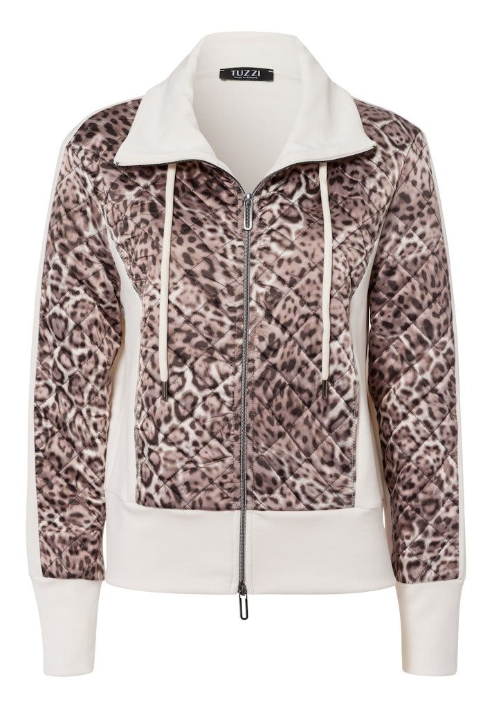 TUZZI Fleecejacke Leo-Muster Harmonisches Design mit klaren Linien günstig online kaufen