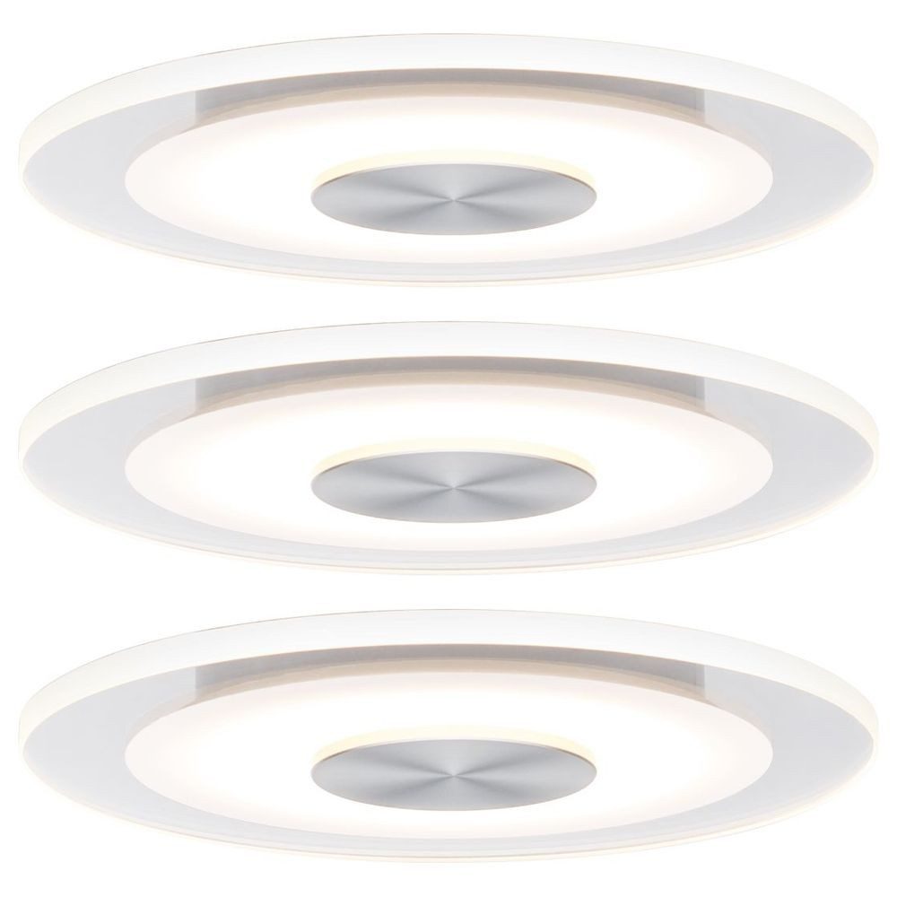 Paulmann Einbauleuchte Premium EBL Set Whirl rd dim LED 3x5,5W 230V 120mm Alu gedreht/Satin, LED