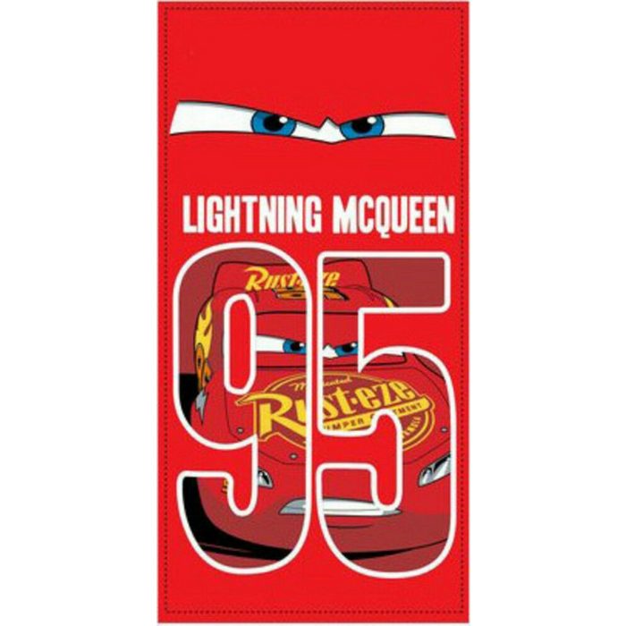 Disney Cars 3 Strandtuch Lightning McQueen Badetuch XL 70x140 cm 100% Baumwolle Rot