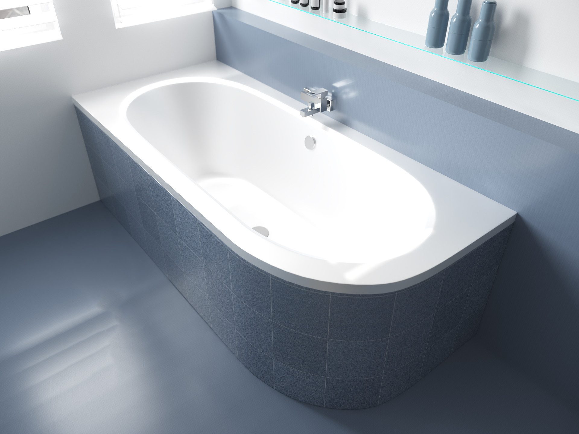 KOLMAN Badewanne Eckbadewanne Avita 160x75, (Links/Rechts), günstig online kaufen