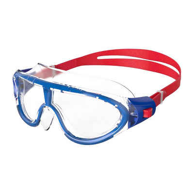 Speedo Schwimmbrille Speedo Biofuse Rift Junior Lava Red/Beautiful Blue/Clear, Hoher ragekomfort durch flexiblen Rahmen