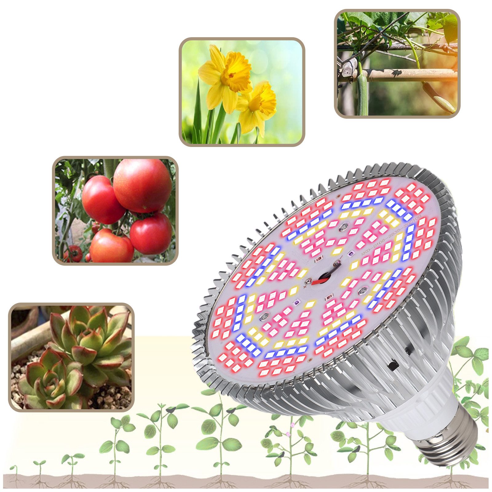 Jibenhome Pflanzenlampe Wachstumslampe Glühbirne Pflanzenlampe Leuchtmittel günstig online kaufen