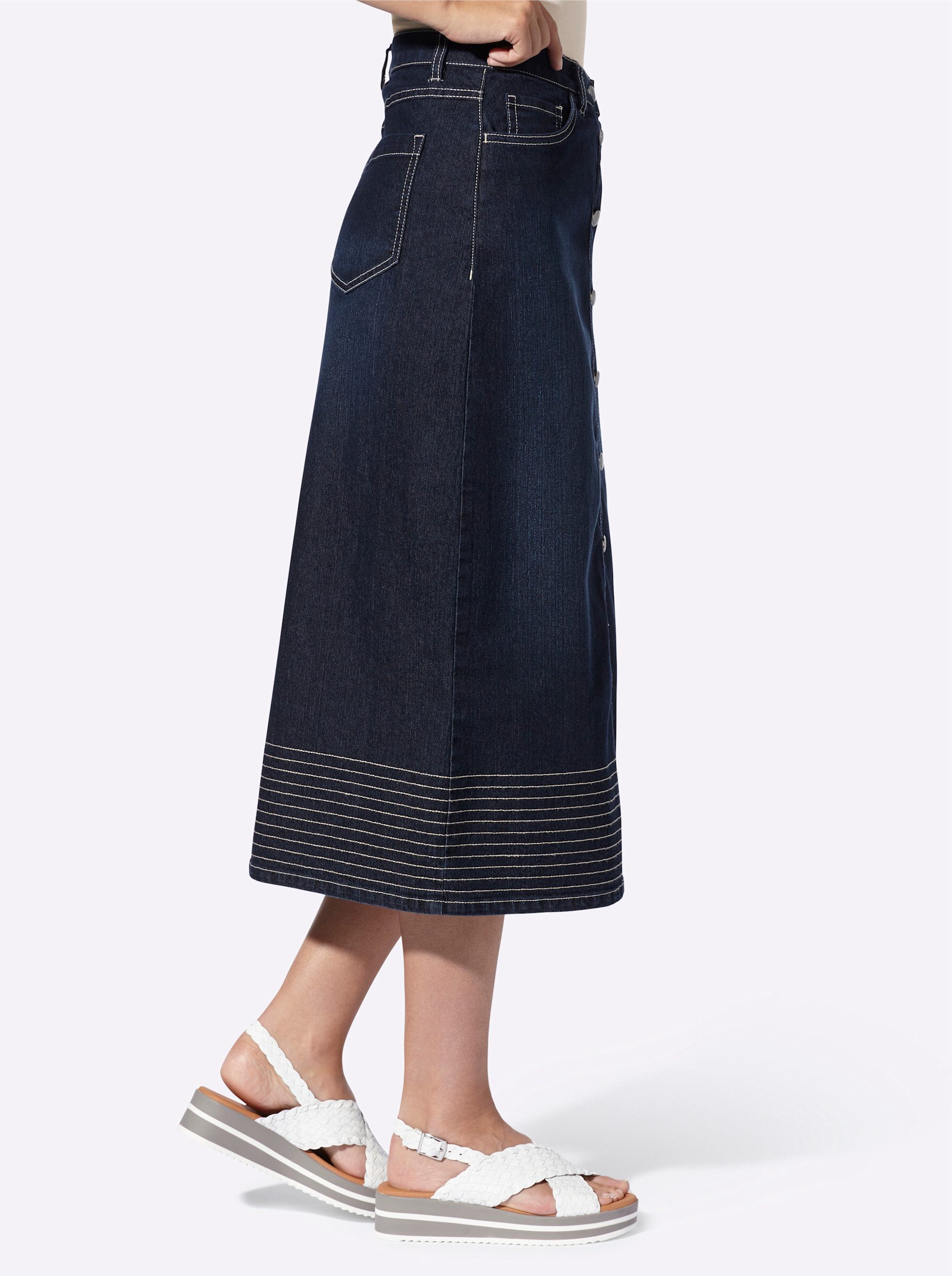 heine A-Linien-Rock Jeans-Rock – Bild 5 von 5