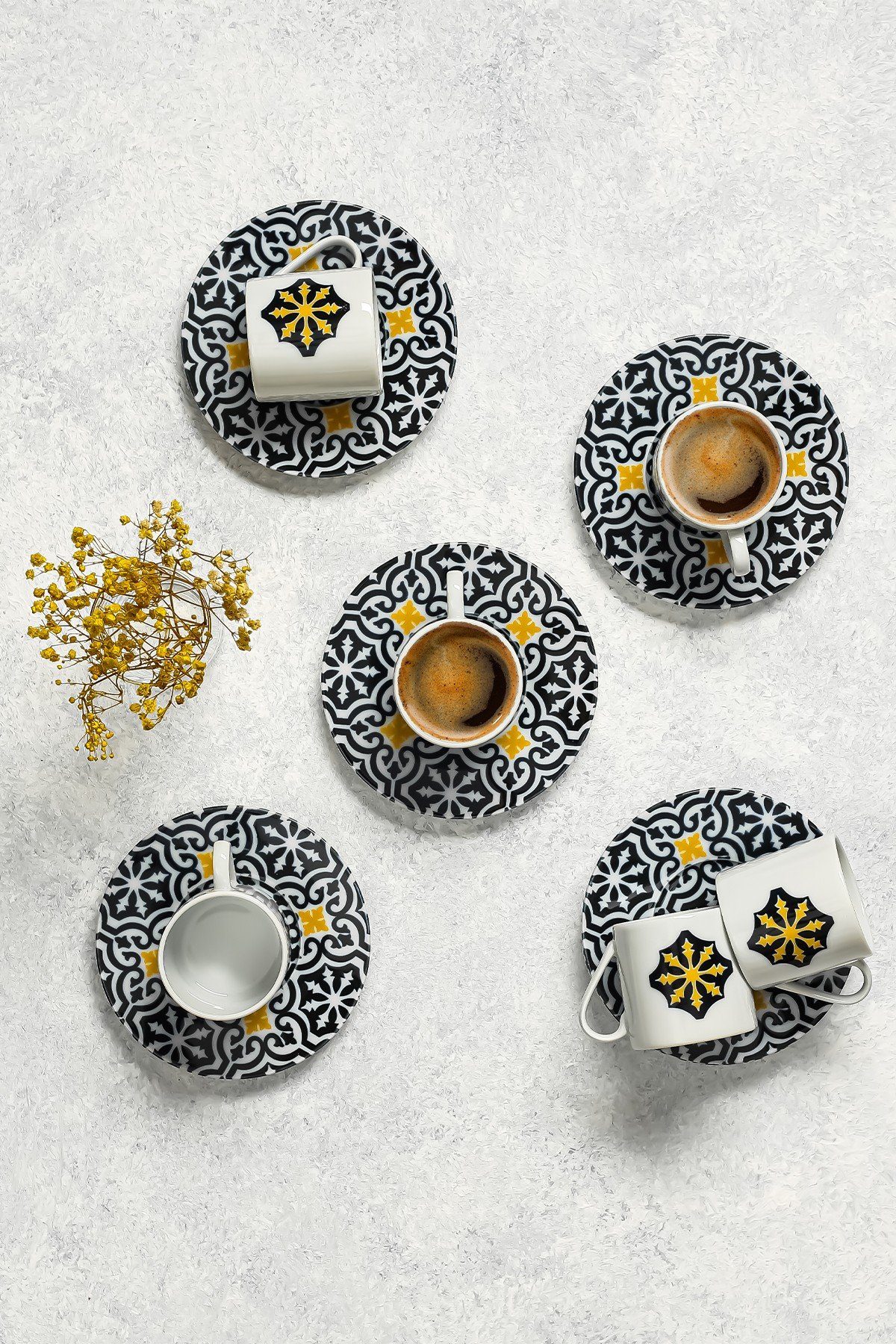 Tasse Kaffeetassen, 100% Concept Hermia Bunt, BRS1607, Porzellan