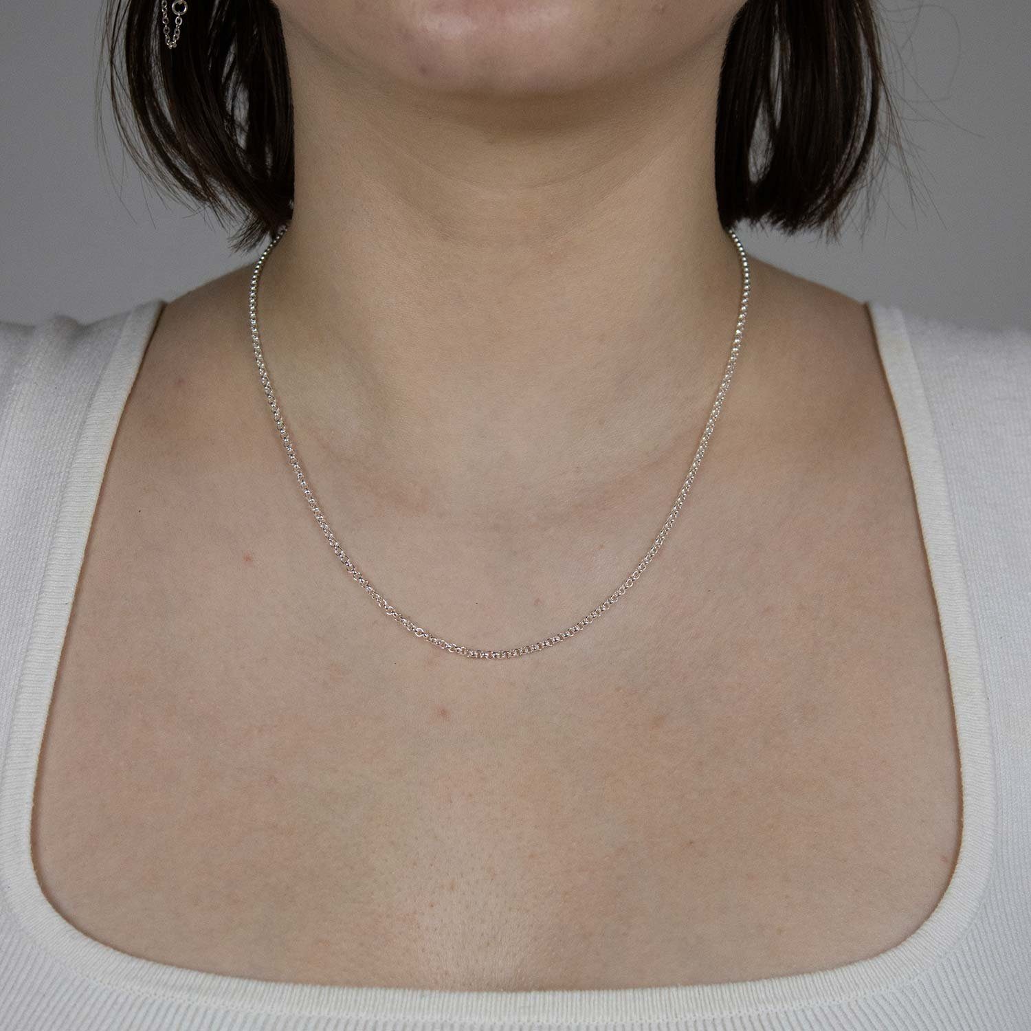 HOPLO Silberkette Silberkette Erbskette Länge 40cm - Breite 2,0mm - 925 Sil günstig online kaufen