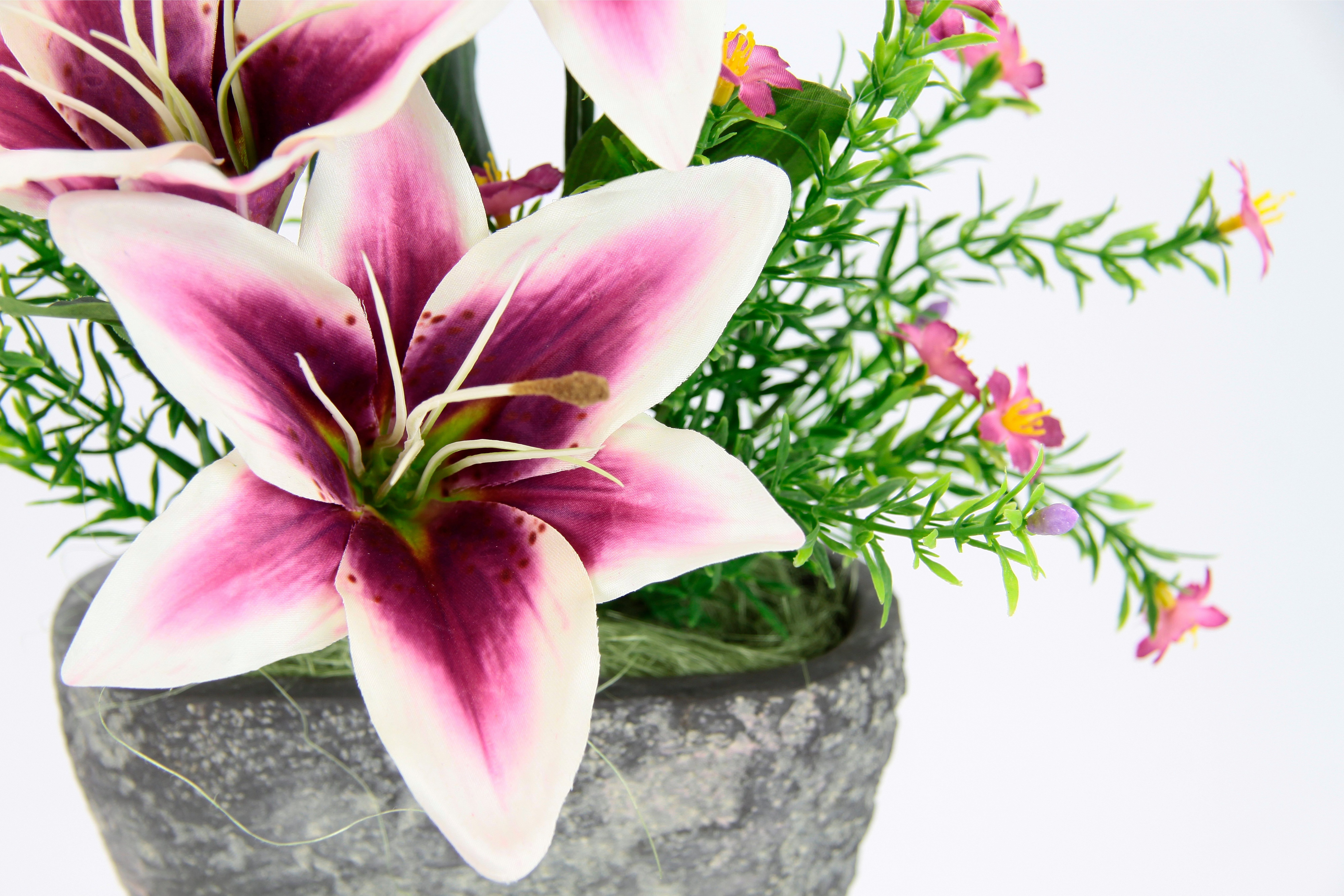 Kunstpflanze Lilien, I.GE.A., Höhe 42 cm, Arrangement im Topf günstig online kaufen
