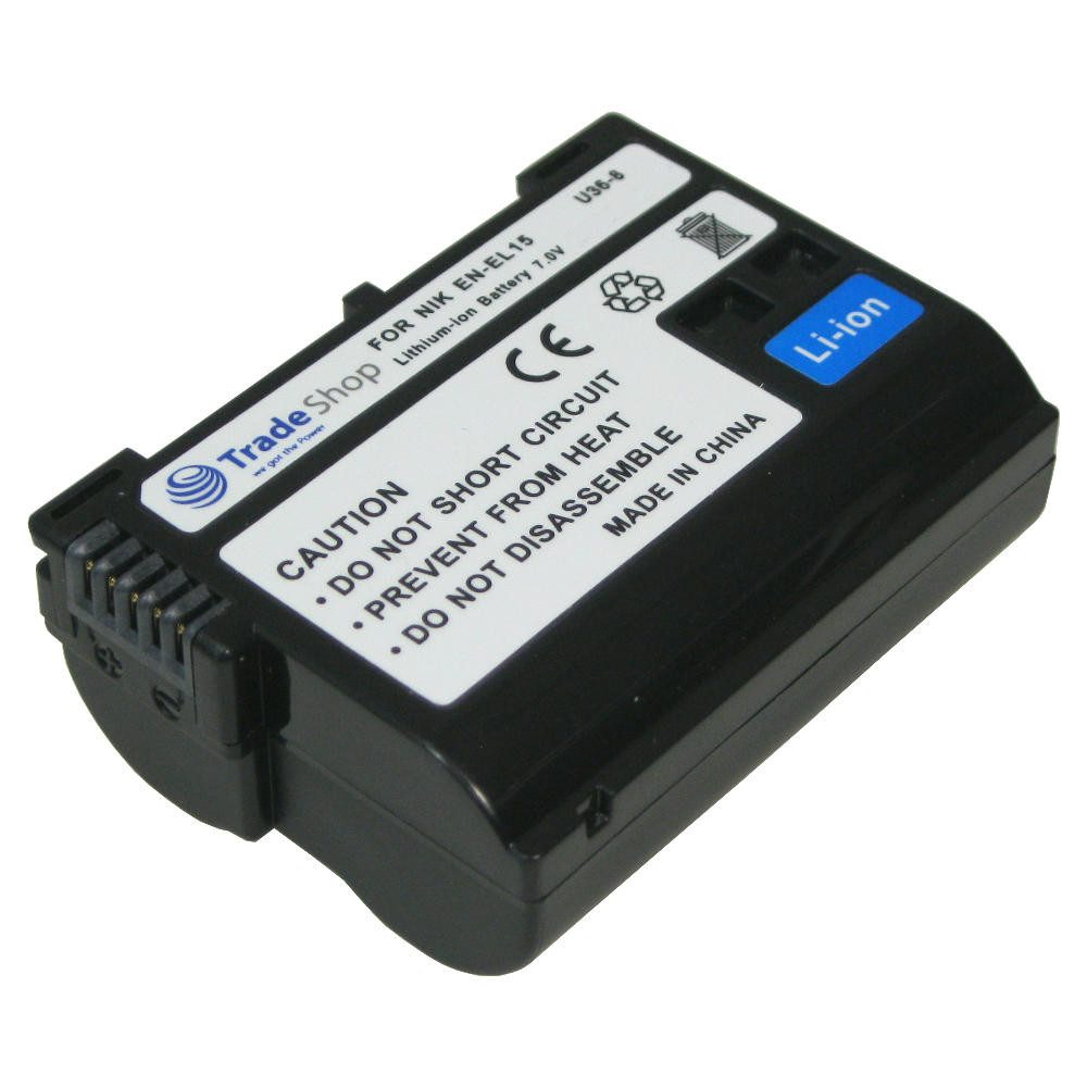 Trade-Shop Akku passend für Nikon Z 5, Z 6, Z 6 II, Z 7, Z 7 II Kamera-Akku Li-Ion 1900 mAh (7 V)