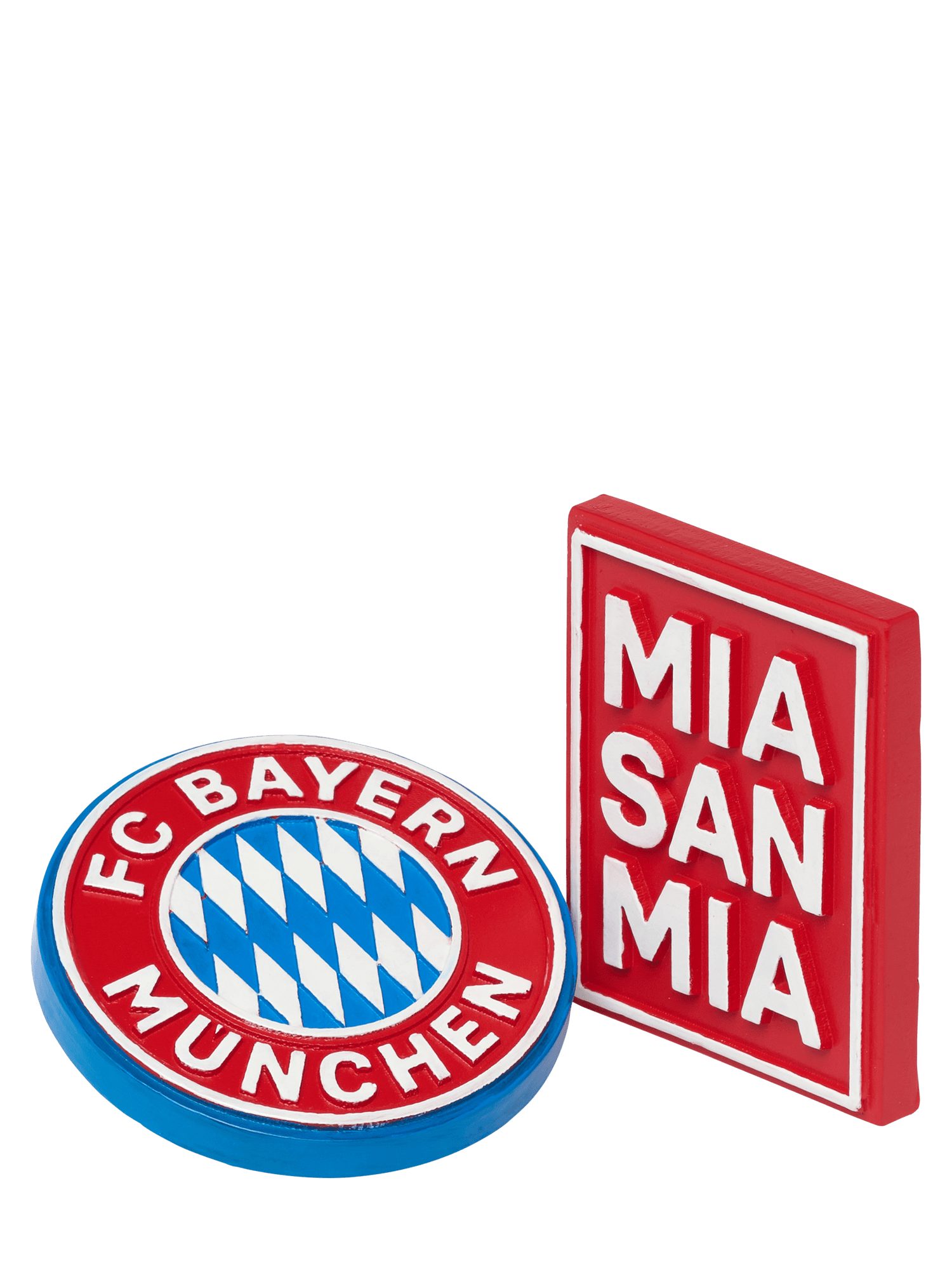 FC Bayern München Magnet FC Bayern München Magnet Logo 2er-Set Rot I Fußball