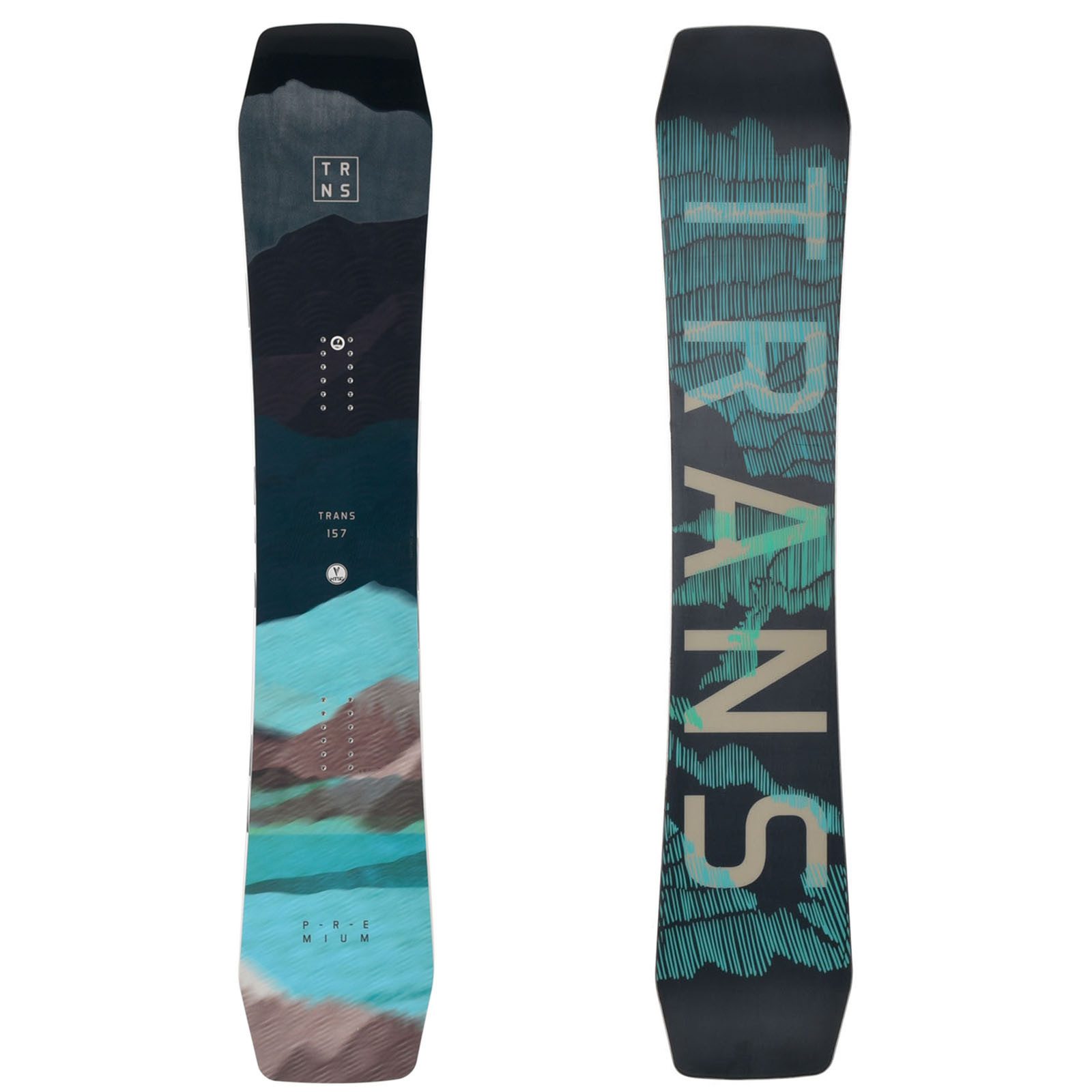 Snowboard Trans Herren Snowboard Premium Team Freestyle 155 cm Blau 2024/25