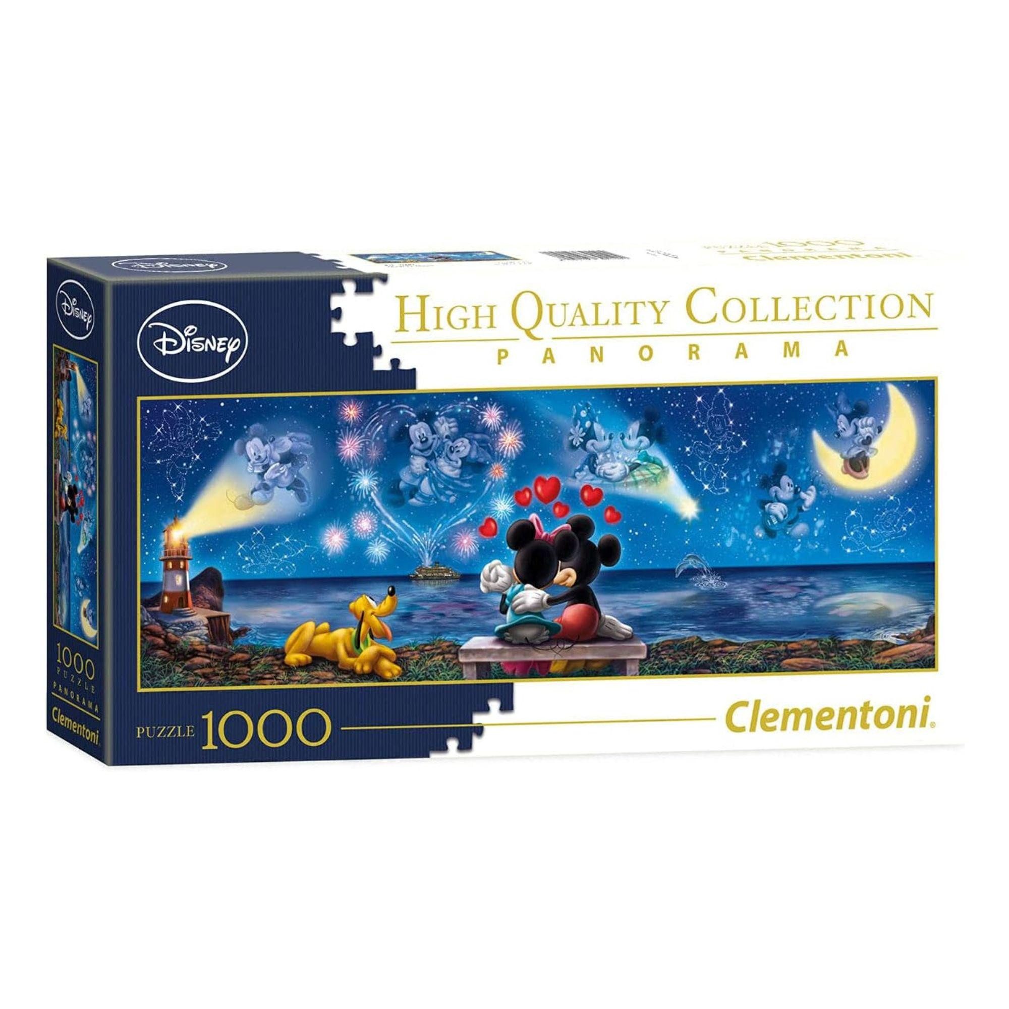 Clementoni® Puzzle Mickey & Minnie Love Panorama (1000 Teile) - Disney, Puzzleteile