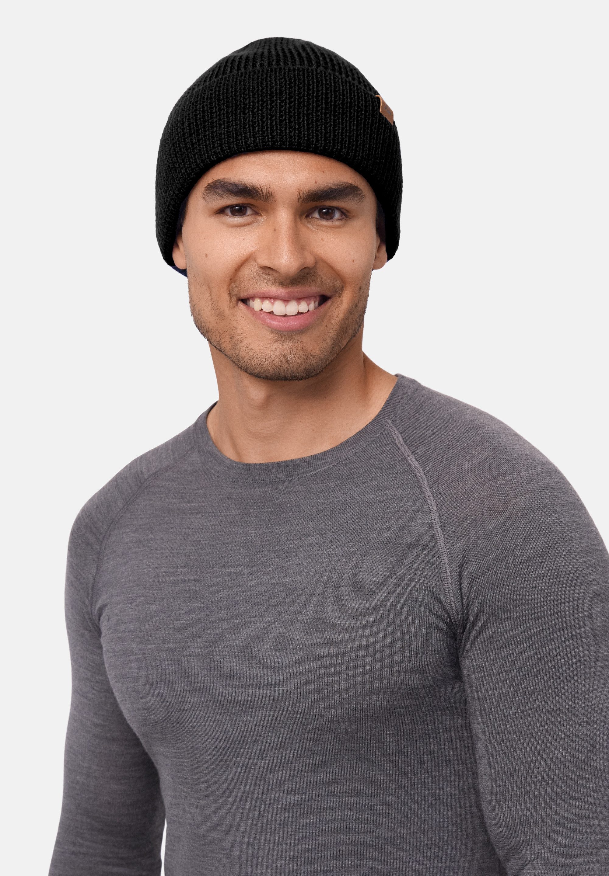DANISH ENDURANCE Beanie Merino Klassische Wollmütze für Herbst & Winter, Weich & Stretchy