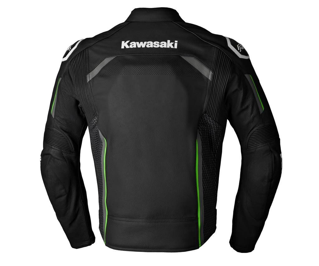 Kawasaki Motorradjacke Kawasaki Motorrad Lederjacke RIMINI günstig online kaufen