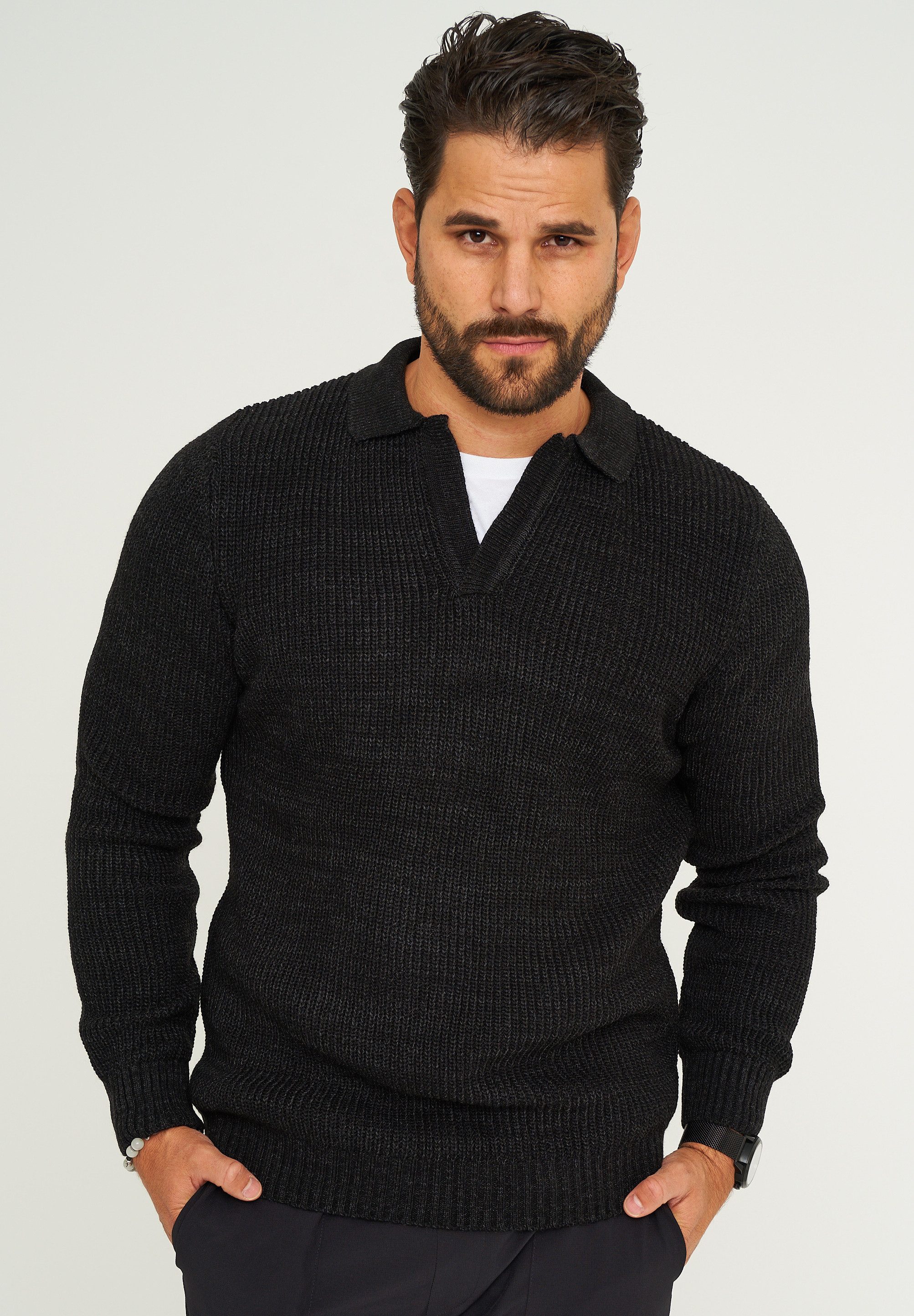 CARISMA Strickpullover CRALYTUS Herren Grobstrick Pulli günstig online kaufen