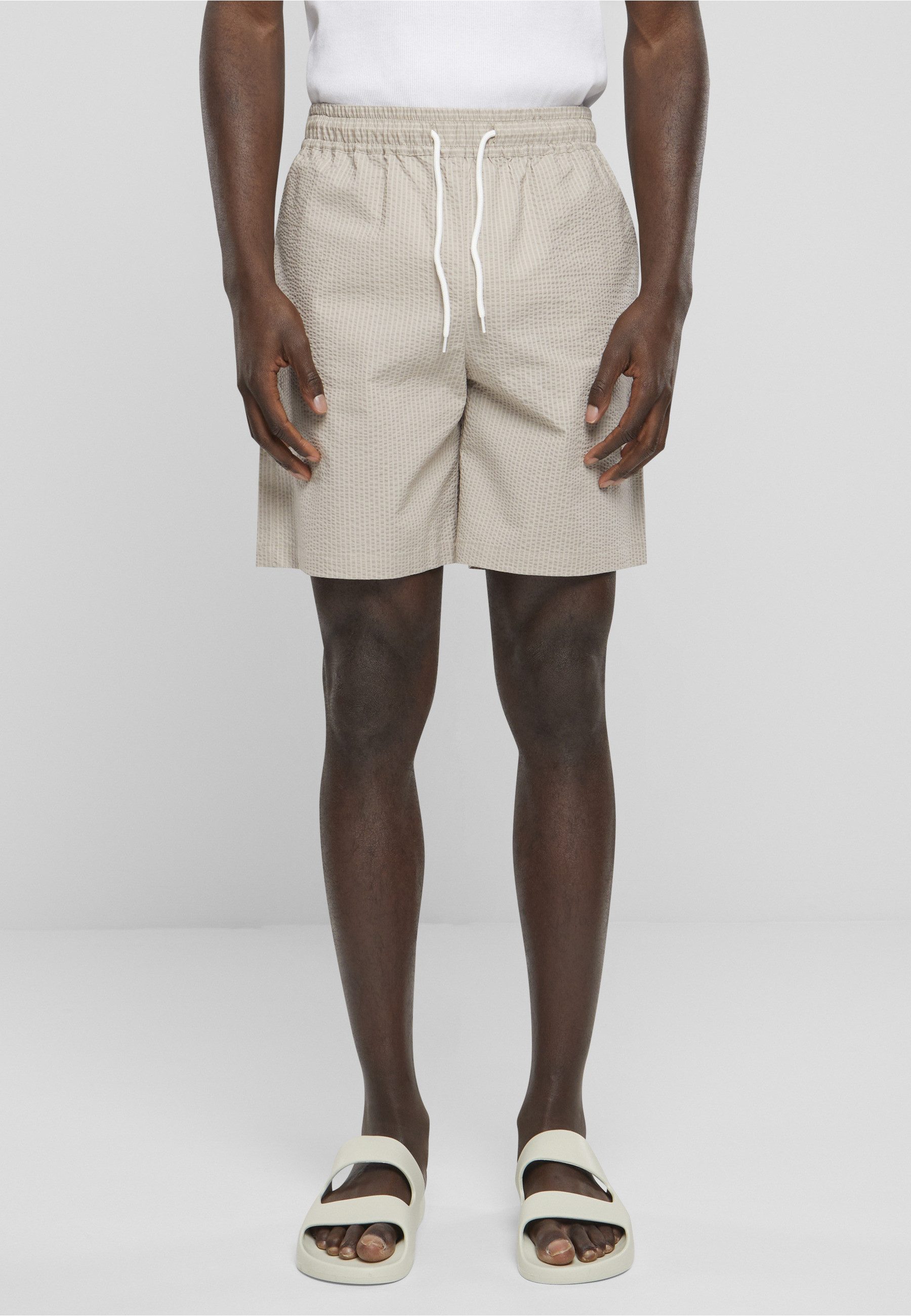 URBAN CLASSICS Shorts Urban Classics Herren Basic Seersucker Shorts (1-tlg)