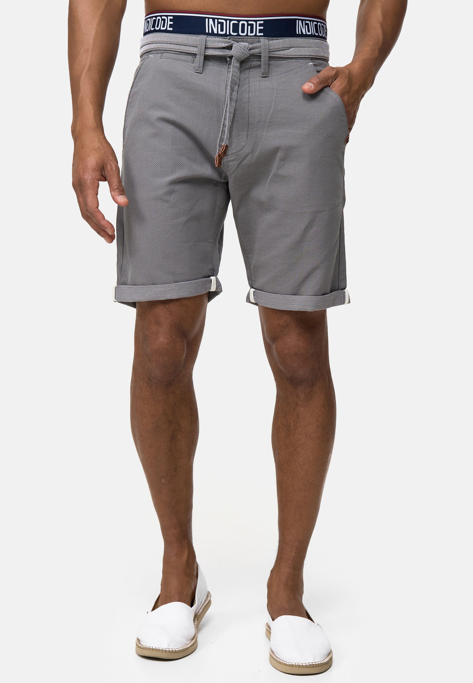 Indicode Chinoshorts Pewter Acton