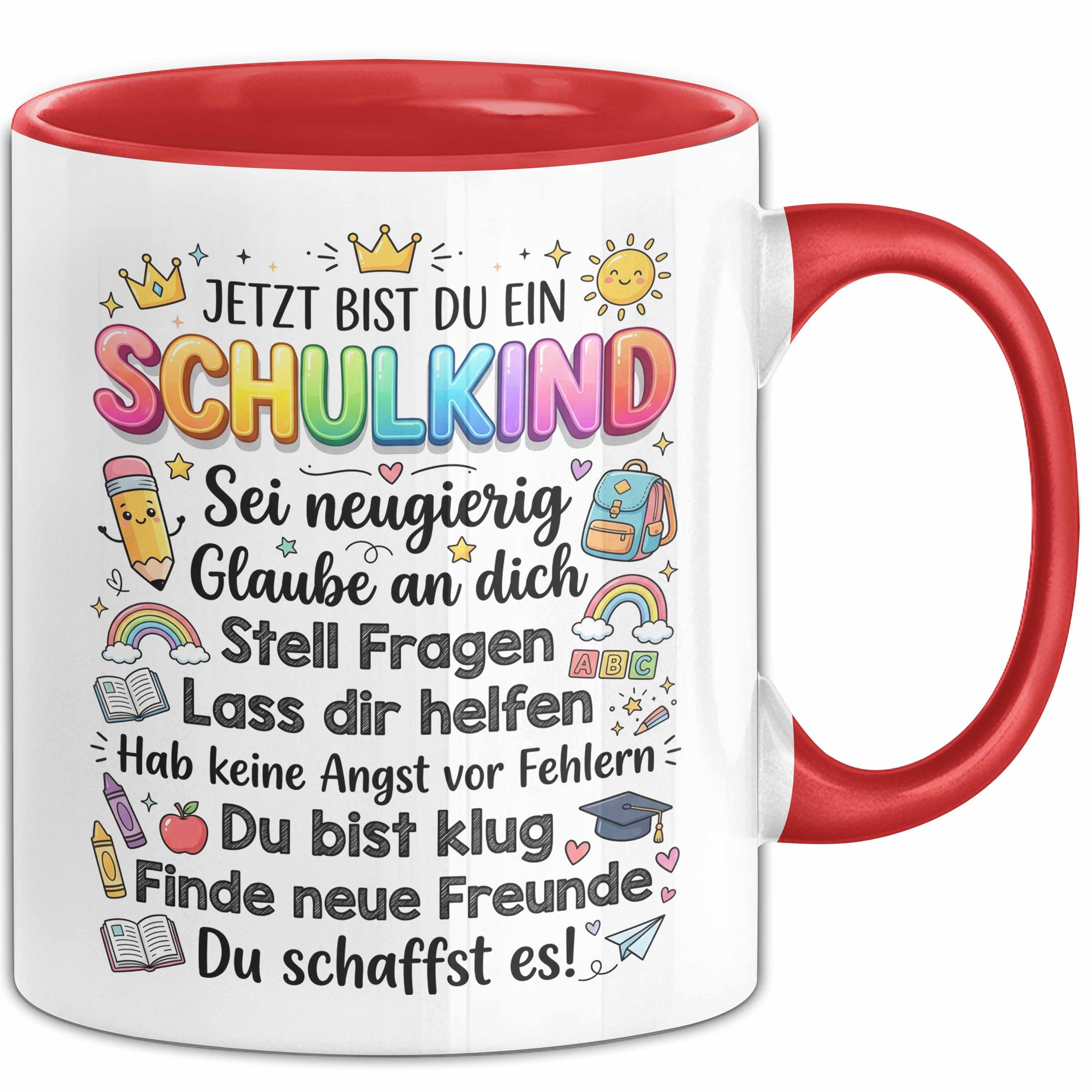 Trendation Tasse Einschulung Tasse Geschenk Jetzt Bist Du Ein Schulkind Geschenkidee Ge, Keramik
