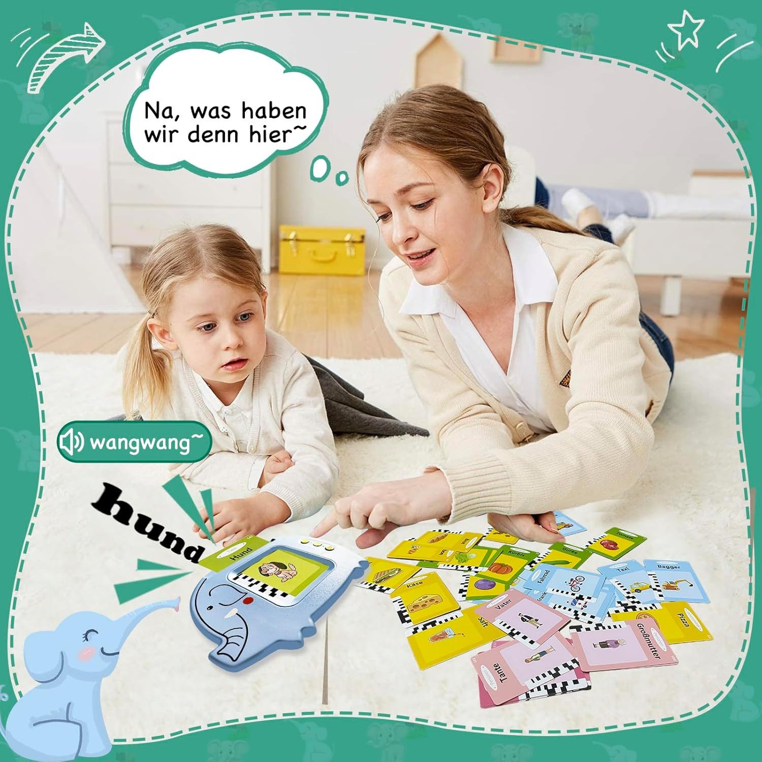 ROY Lernspielzeug Vokabelfreund Sprechende Lernkarten für Kinder (Standard günstig online kaufen