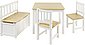 BOMI Kindersitzgruppe »Holzsitzgruppe Anna«, (4-tlg), Kindertischgruppe aus Holz (4tlg. Tisch, Kinderbank, 2 x Stühle), Bild 1