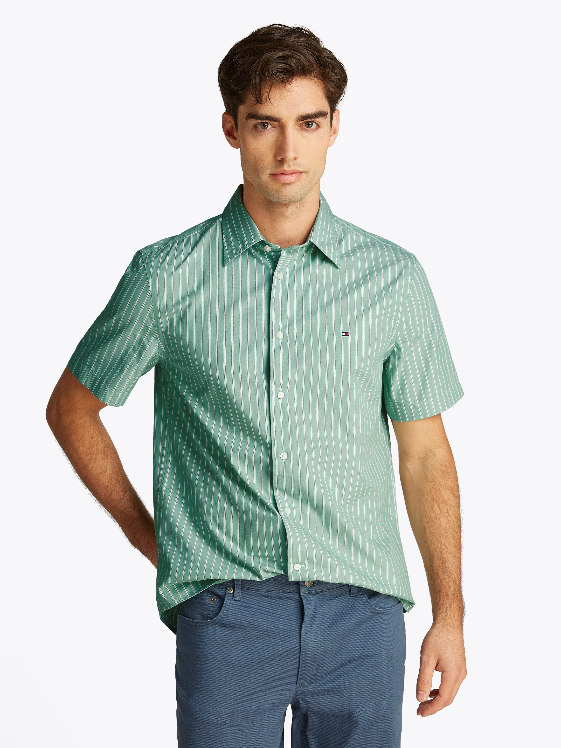 Tommy Hilfiger Kurzarmhemd FLEX POPLIN RETRO günstig online kaufen