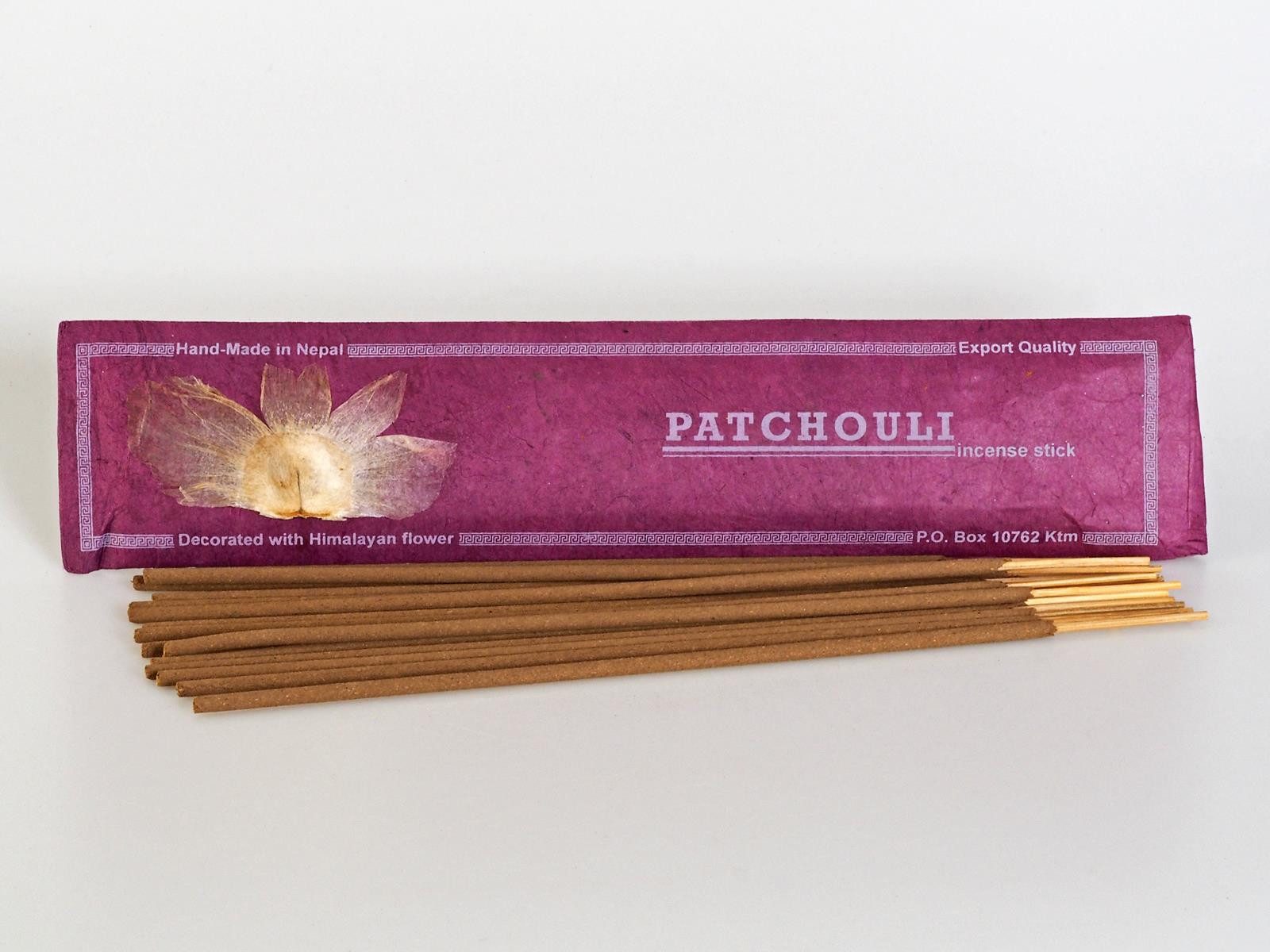 Hathi Räucherstäbchen Räucherstäbchen PATCHOULI Naturrein Nepal (15 Stäbchen)