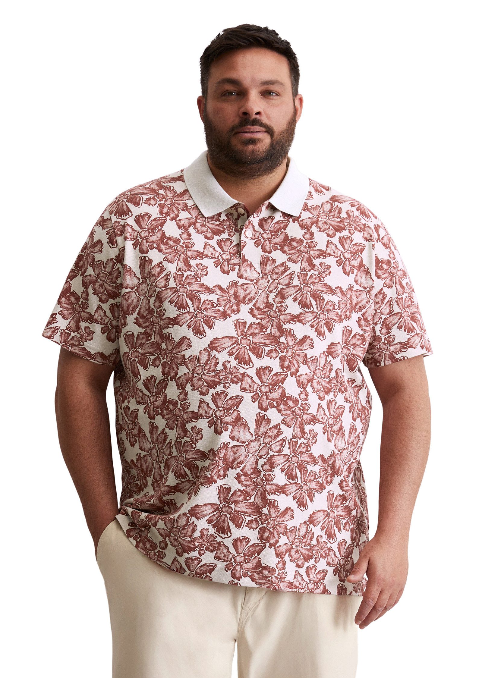 Marc O'Polo Poloshirt aus Bio-Baumwoll-Mix günstig online kaufen
