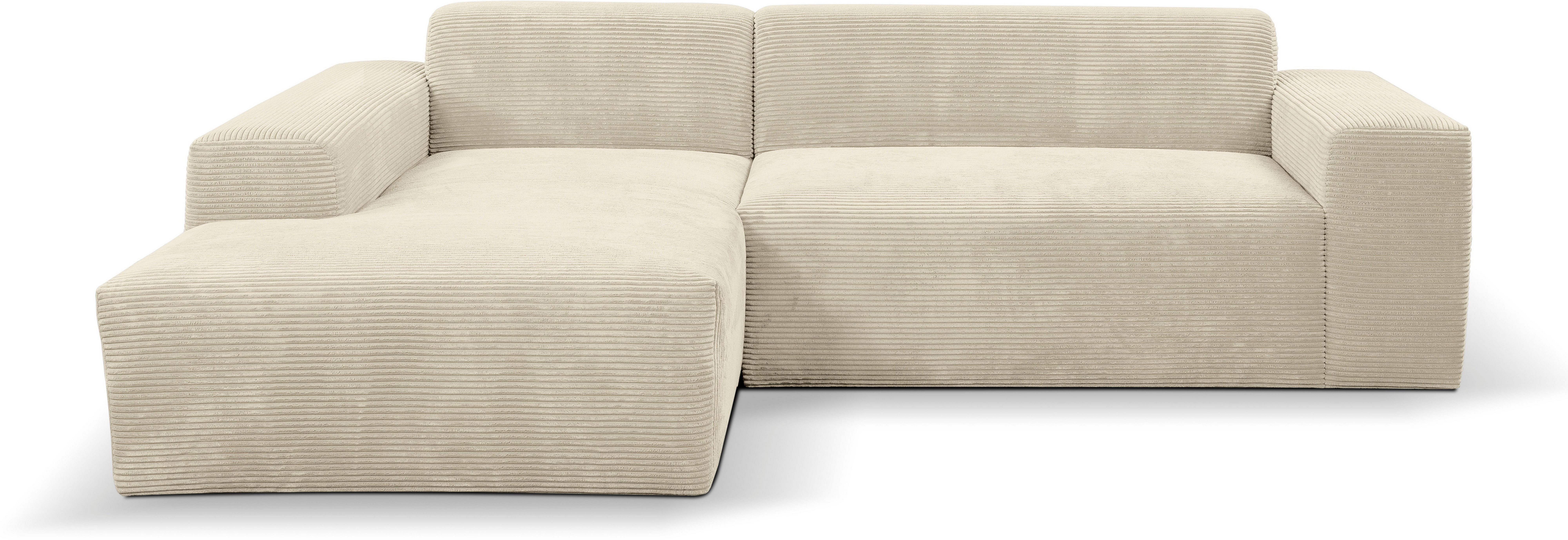 Zeus, weichem Trend mit Optik in WERK2 Curvy Ecksofa Ecksofa Cord urbaner