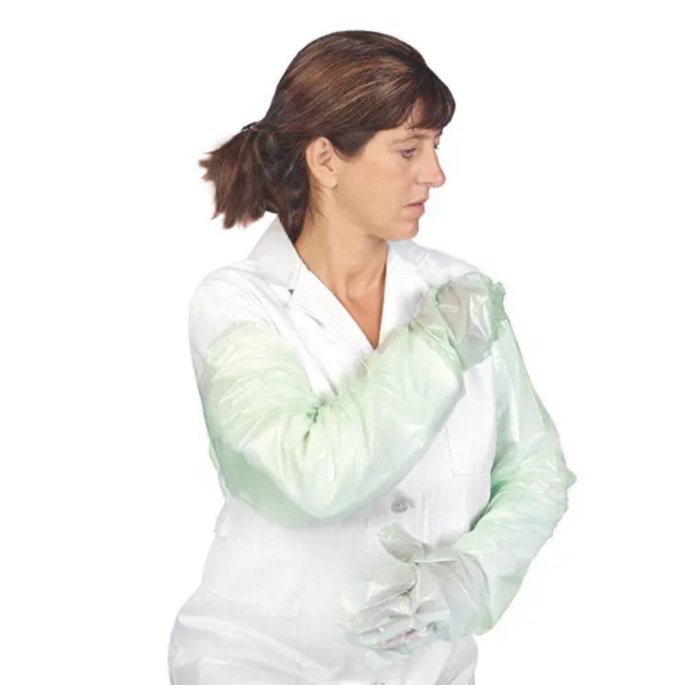 DocMed Einweghandschuhe Veterinärhandschuhe Soft-Hand Ganzarmhandschuhe (Schutzhandschuhe, 100-St., Unsterile Veterinärhandschuhe) Lange Schutzabdeckung, Robustes Material