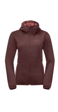 Jack Wolfskin Softshelljacke WINDHAIN HOODY W schnell trocknend & atmungsaktiv & wärmend