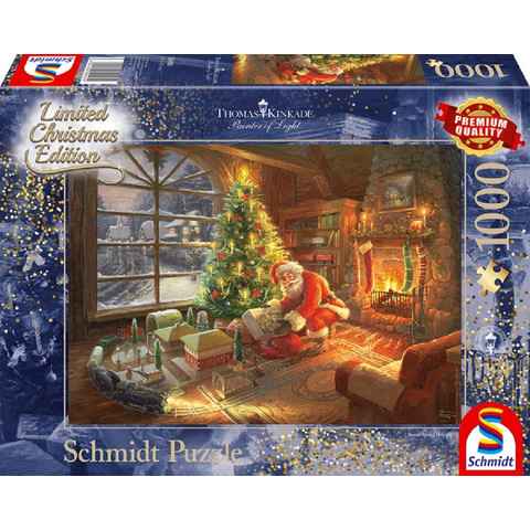 Puzzle Thomas Kinkade Der Weihnachtsmann ist da, 1000 Puzzleteile