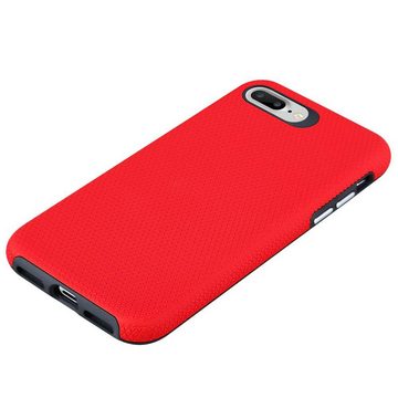 Cadorabo Handyhülle Apple iPhone 6 PLUS / 6S PLUS / 7 PLUS / 7S PLUS / 8 PLUS Apple iPhone 6 PLUS / 6S PLUS / 7 PLUS / 7S PLUS / 8 PLUS, Handy Schutzhülle TPU Silikon Cover Bumper - Hard Cover Hybrid Case