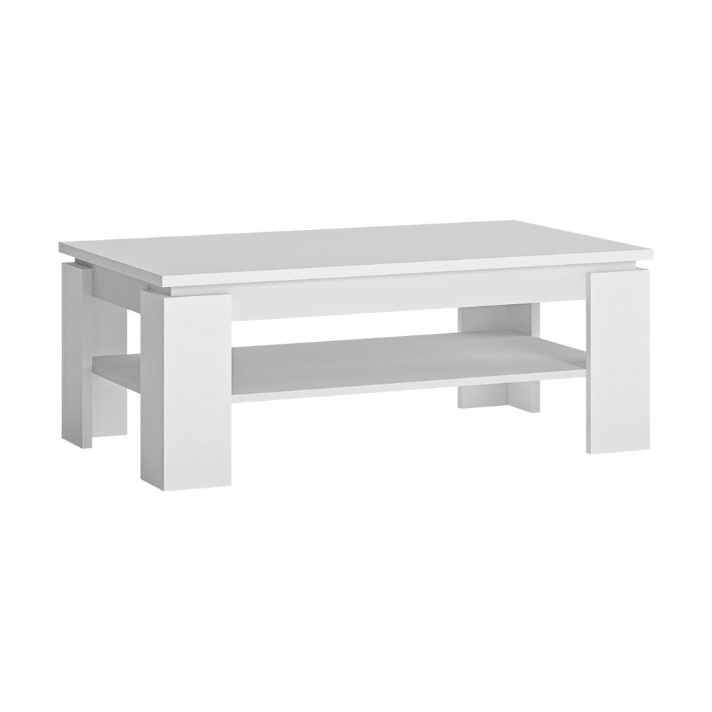 Lomadox Couchtisch FORTALEZA-129, Sofatisch in weiß, rechteckig, B/H/T ca. 110/43/67 cm