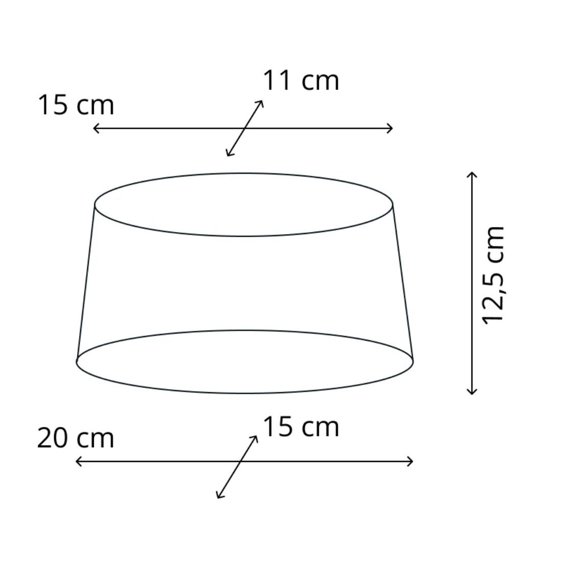 Brillibrum Lampenschirm Lampenschirm gestreift oval rund Streifenmuster E27 E14