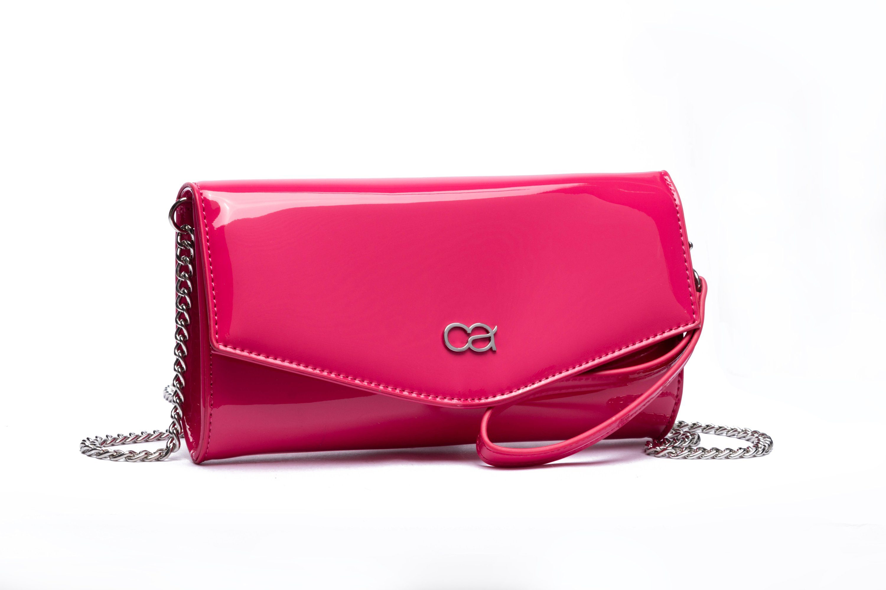 Mia, aus ALESSANDRO weichem COLLEZIONE Clutch pink Softlackmaterial