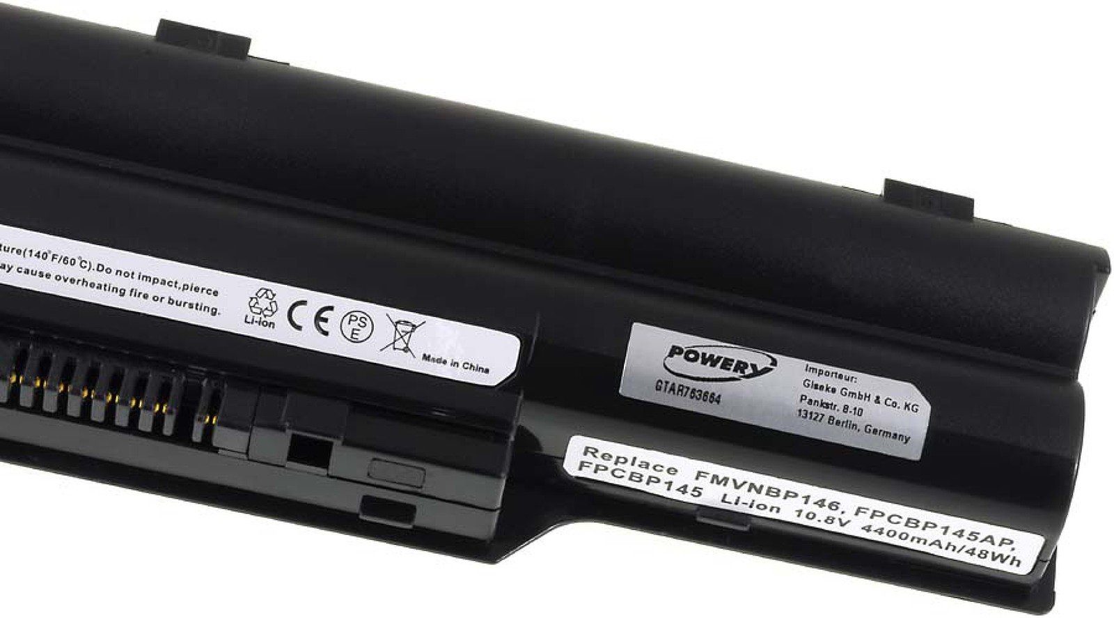 Typ Akku Standardakku (10.8 Fujitsu-Siemens für Laptop-Akku Powery 4400 mAh V) CP293550-01