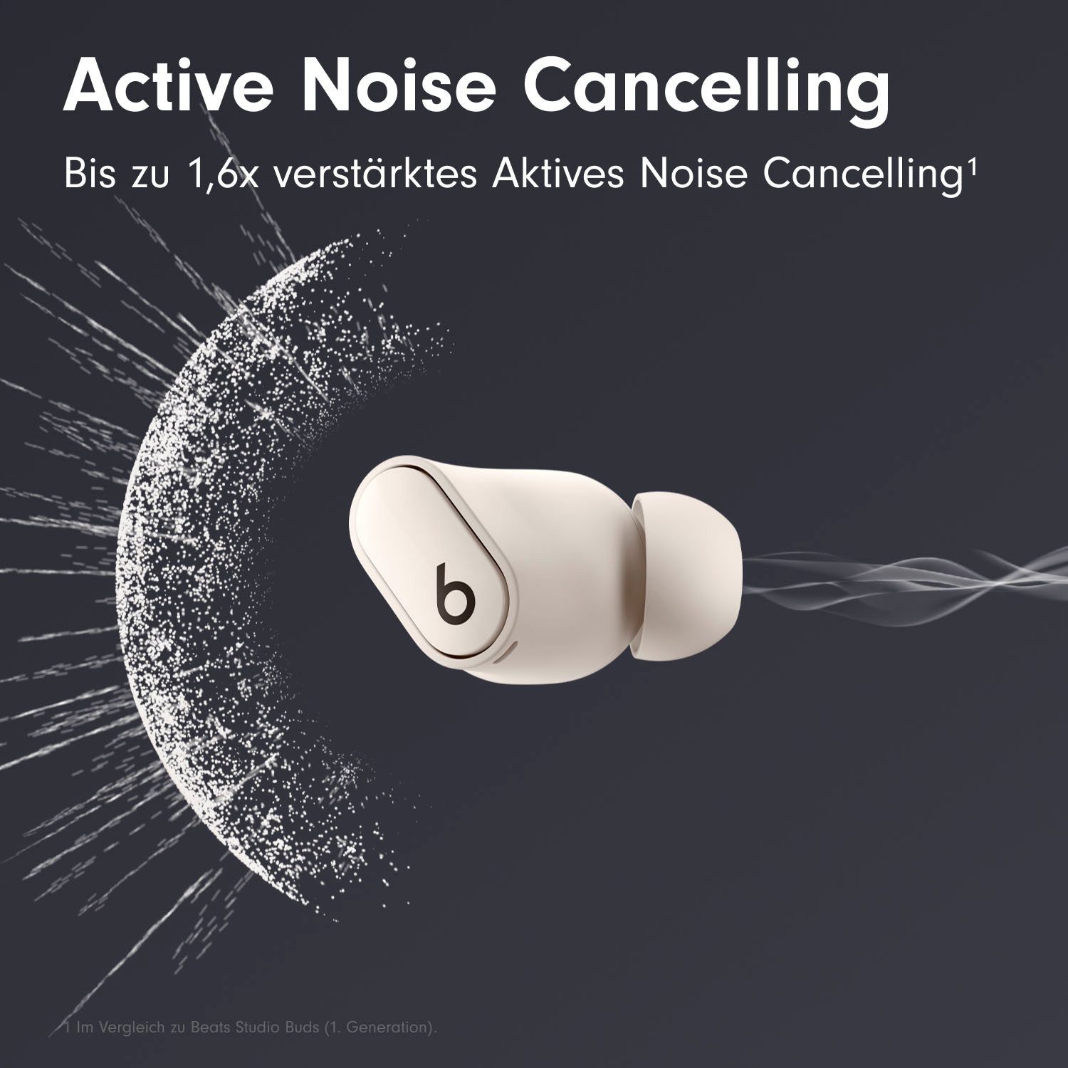 Beats by Dr. Dre Studio Buds + wireless In-Ear-Kopfhörer (Active Noise Cancelling (ANC), Sprachsteuerung, kompatibel mit Siri, Siri, Bluetooth)