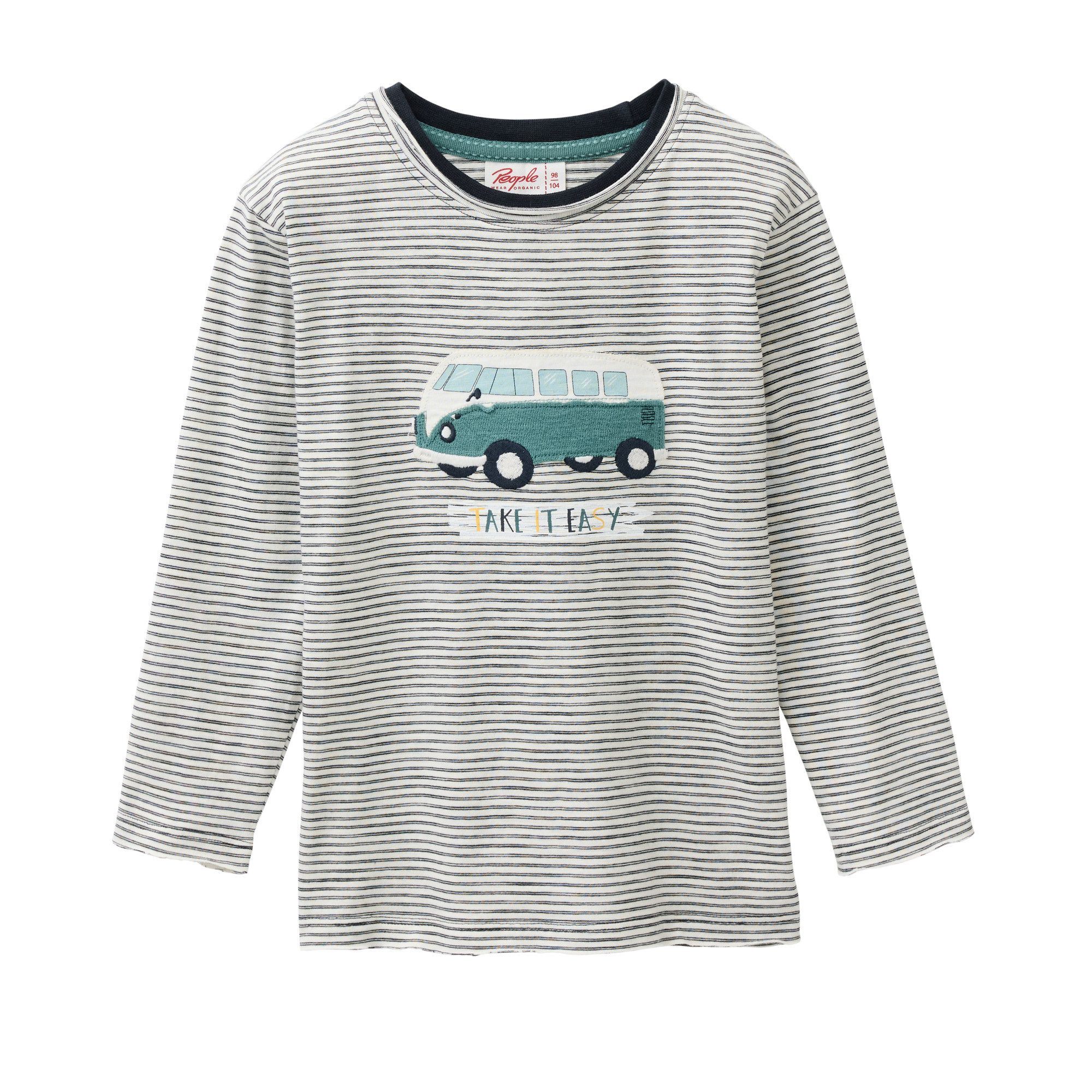 People Wear Organic Rundhalsshirt mit Apllikation, günstig online kaufen