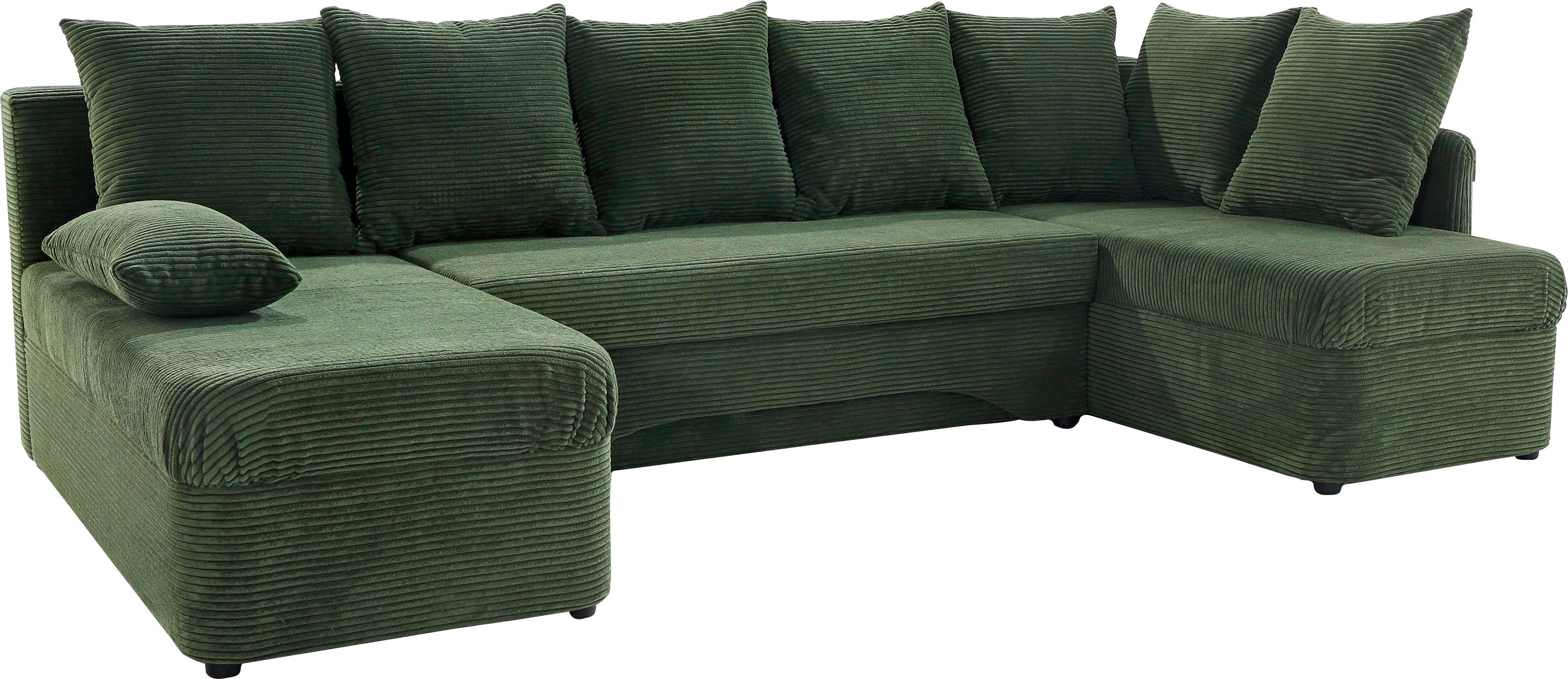 Jockenhöfer Gruppe Wohnlandschaft U-Form, B: 260 cm, mit Bettfunktion & Bettkasten