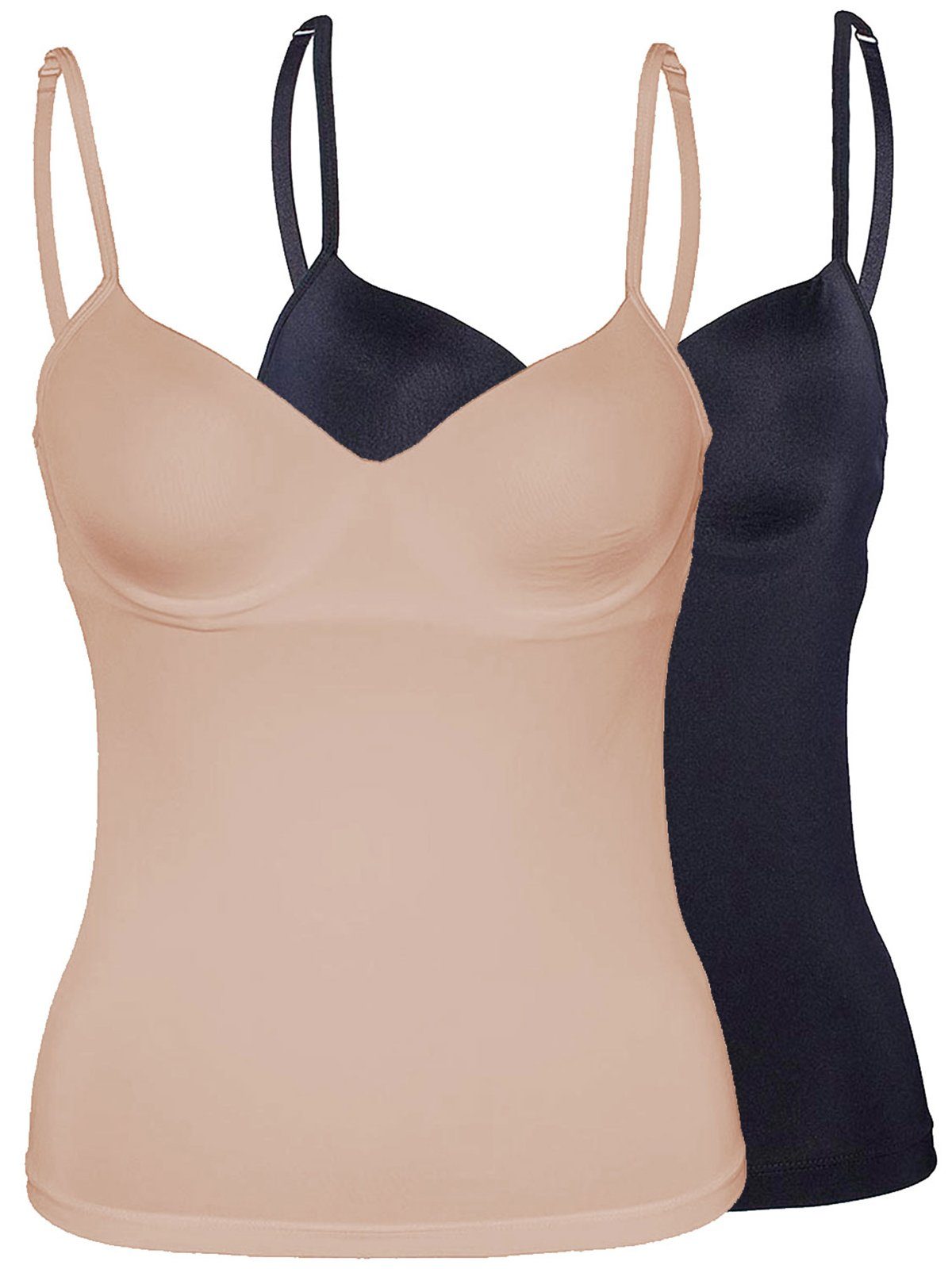 Sassa BH-Hemd 2er Sparpack BH-Hemdchen mit Bügel CLASSIC MICRO (Spar-Set, 2-tlg) extra flache Nähte