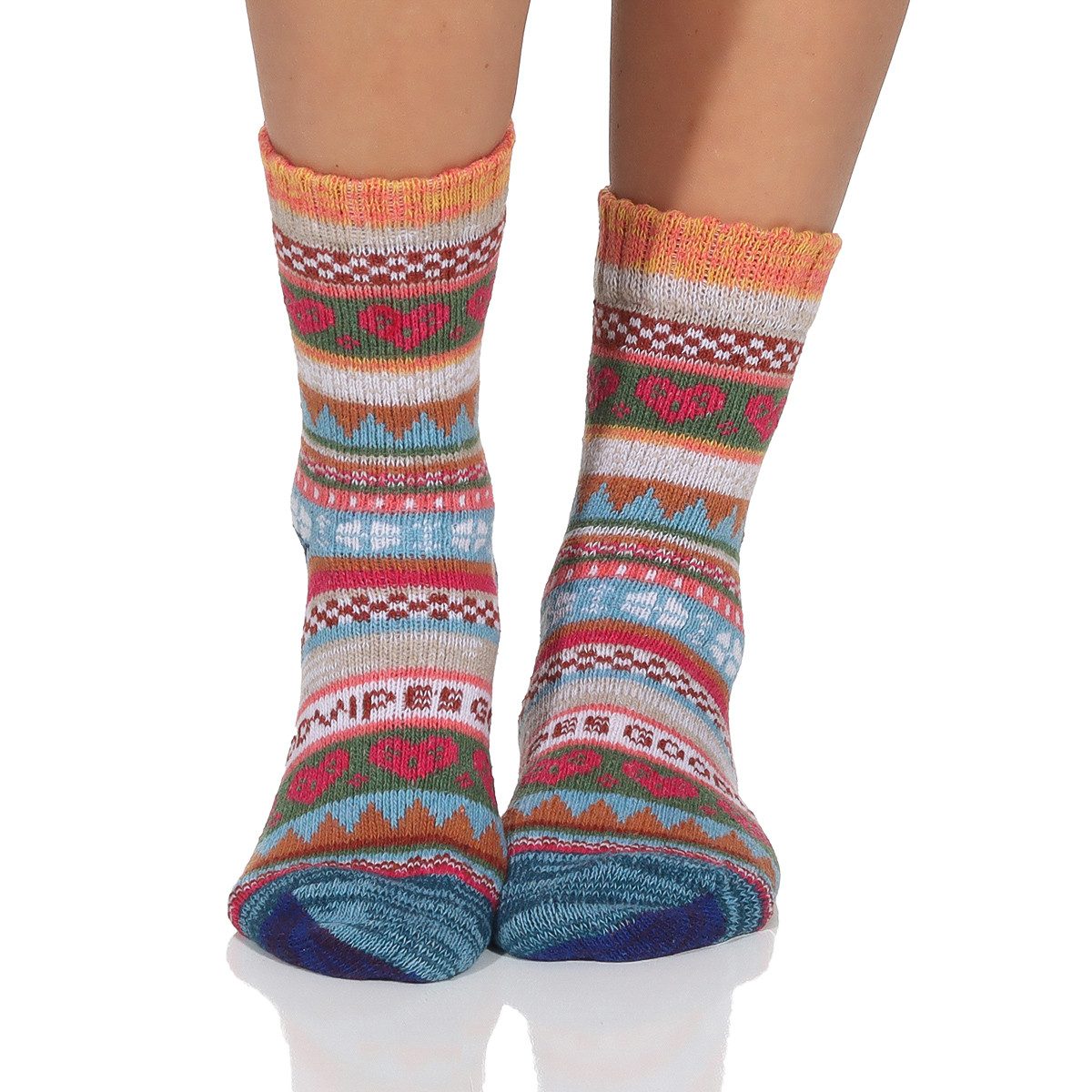 simaranda Norwegersocken Damen Socken 166 39-42 Bunt gemischt 3 Paar