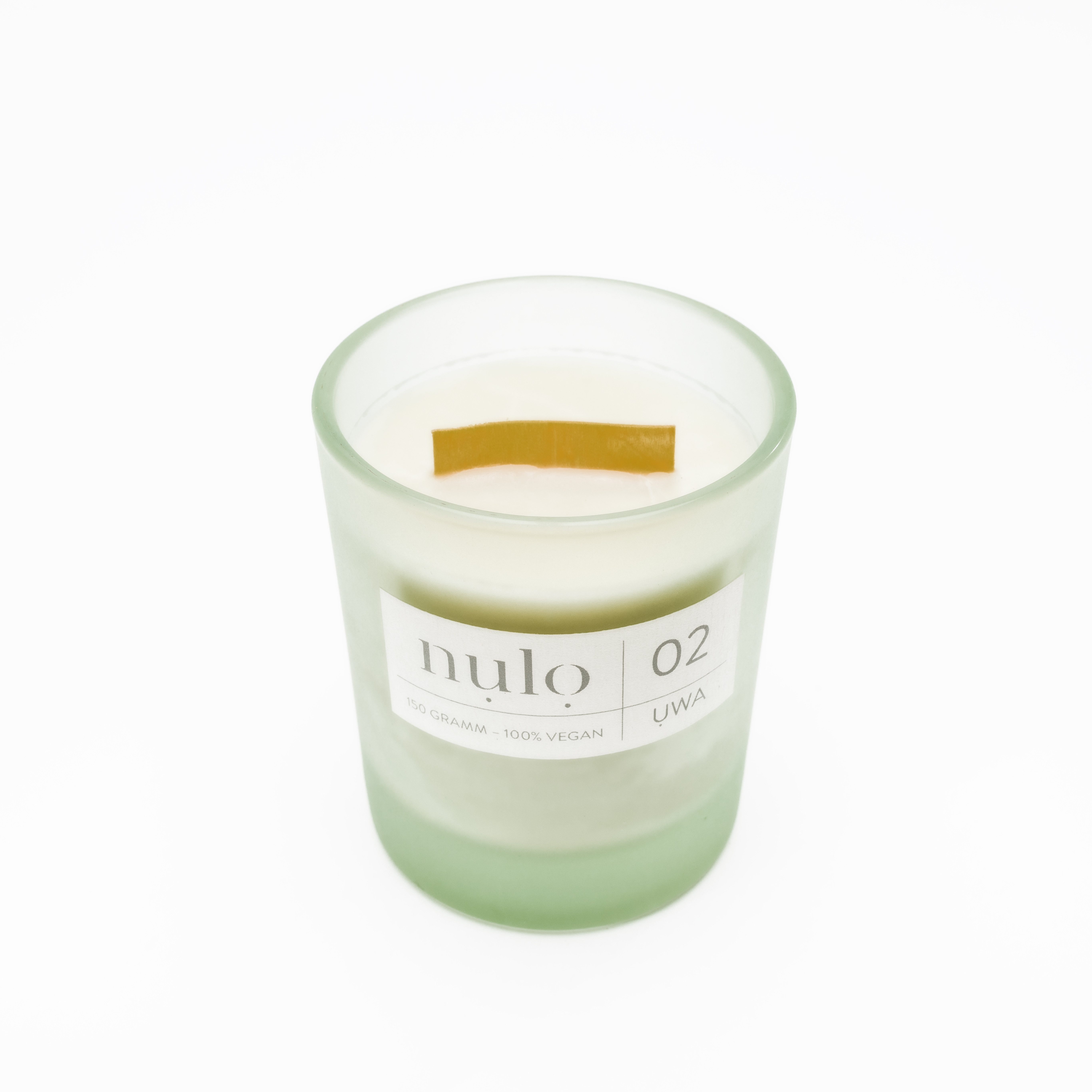 nụlọ Duftkerze 2 Uwa 150g – Wacholder & Kiefer, erdiger Duft, Holzdocht