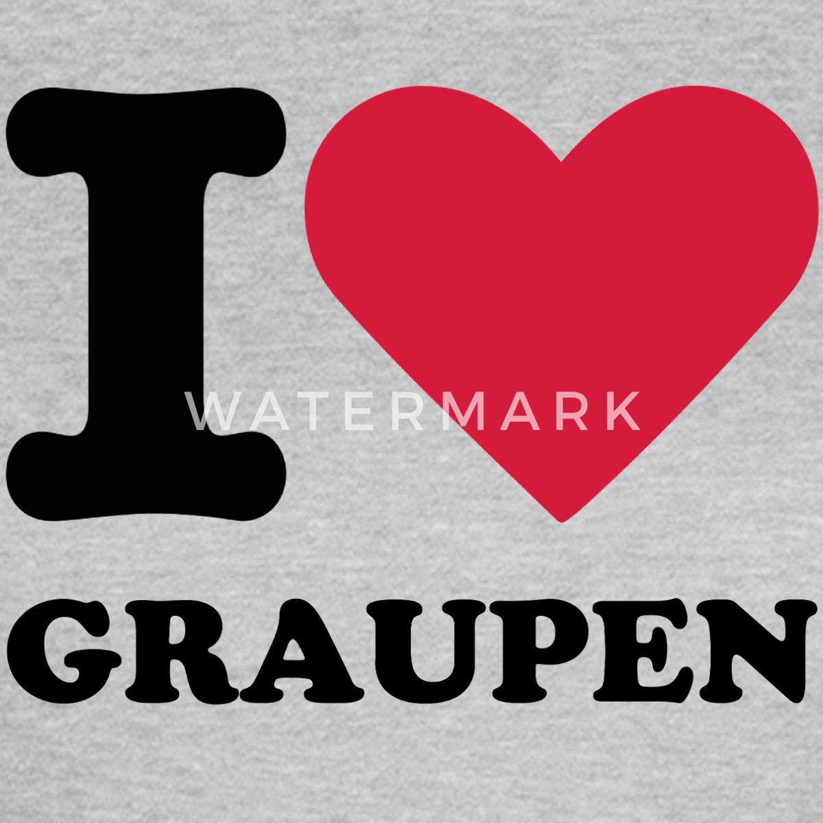 Spreadshirt T-Shirt Stromberg Mit Spruch I Love Graupen Frauen T-Shirt (1-tlg)